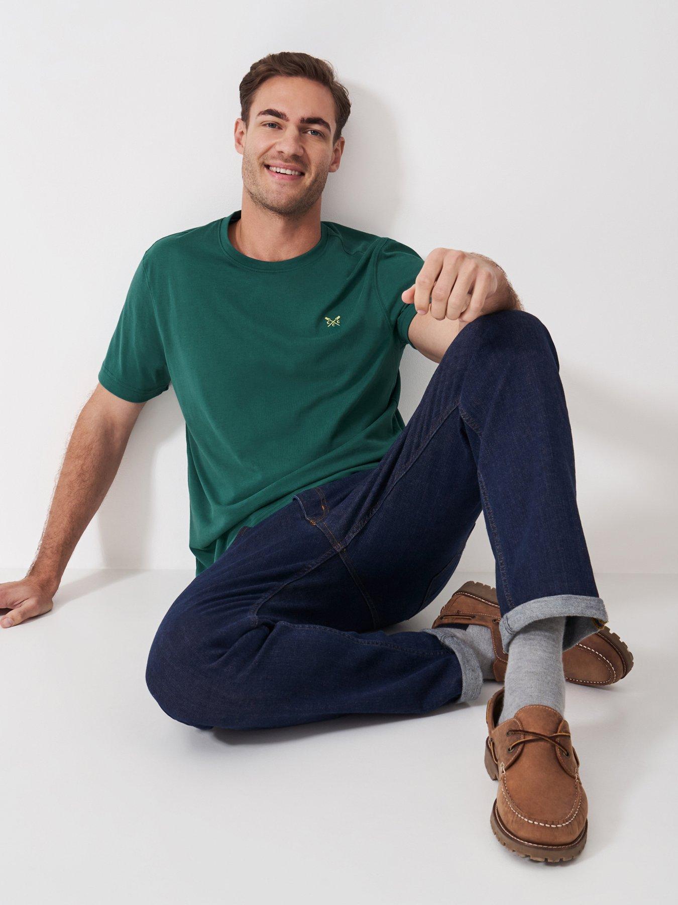  image of crew-clothing-classic-short-sleeve-t-shirt-green
