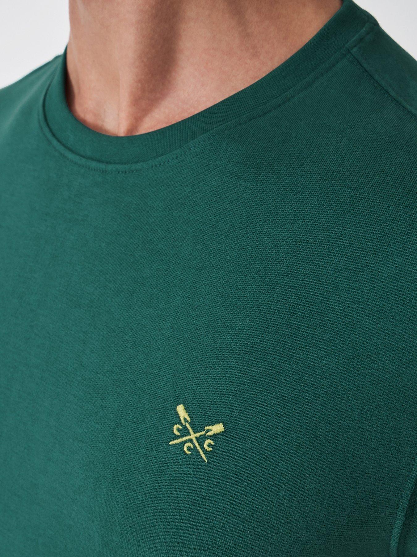  image of crew-clothing-classic-short-sleeve-t-shirt-green