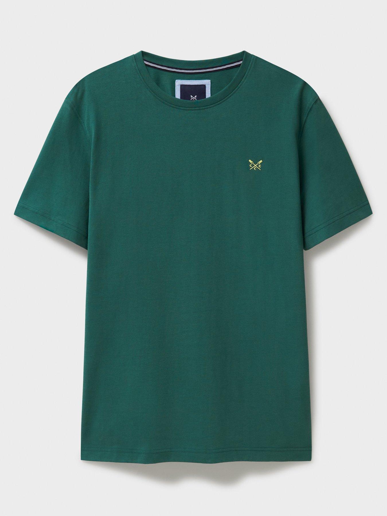  image of crew-clothing-classic-short-sleeve-t-shirt-green