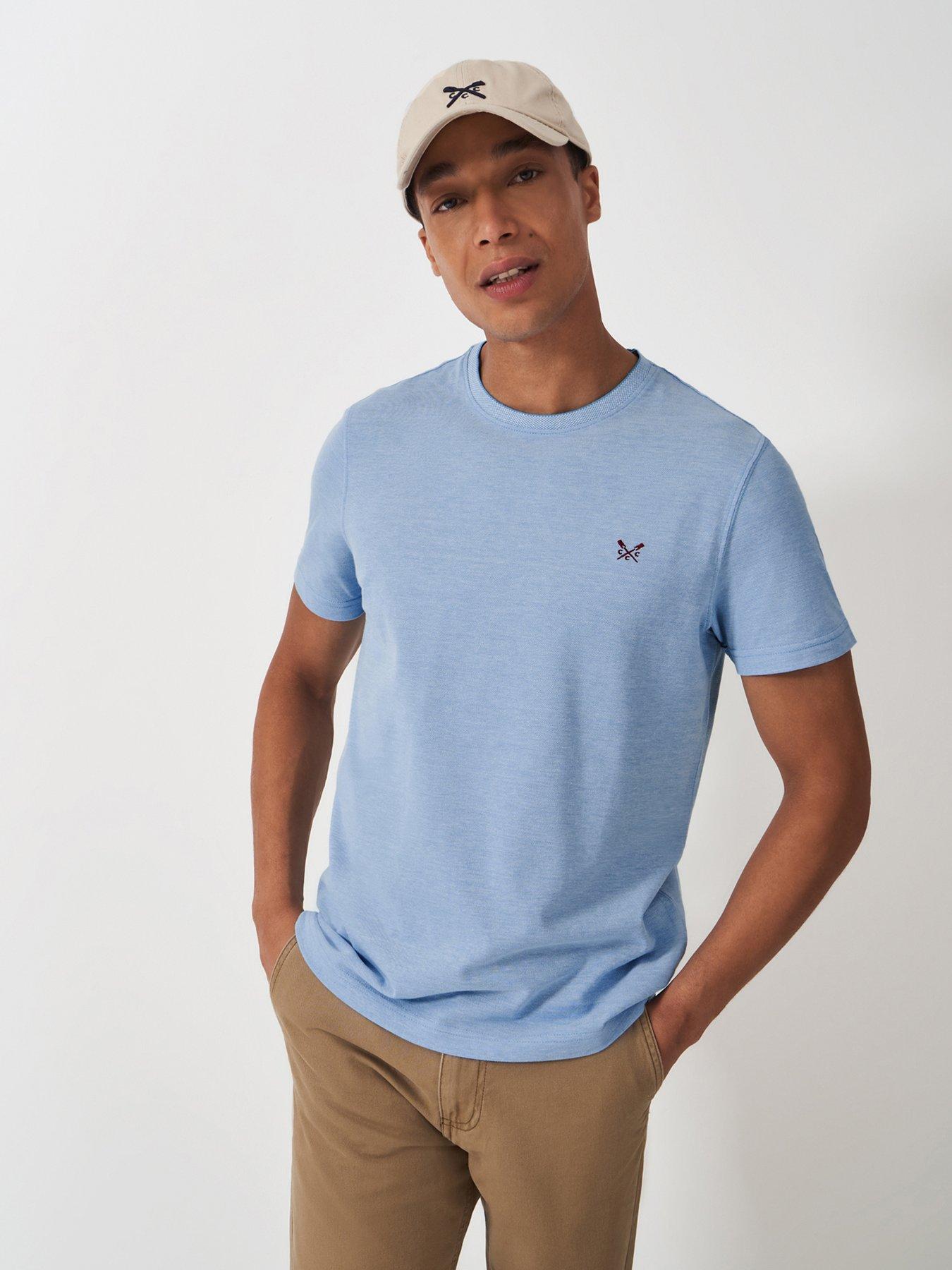 crew-clothing-oxford-short-sleeve-top-blue