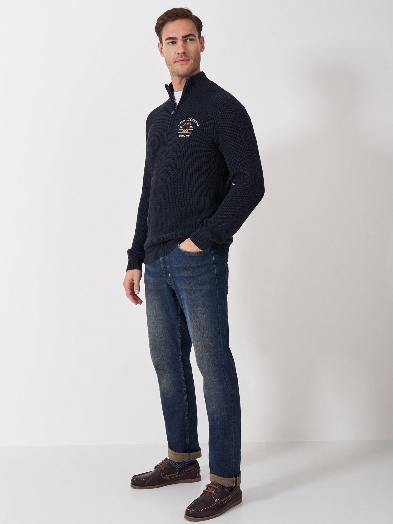 crew-clothing-crest-fleece-embroidered-14-zip-knitted-jumper-navy
