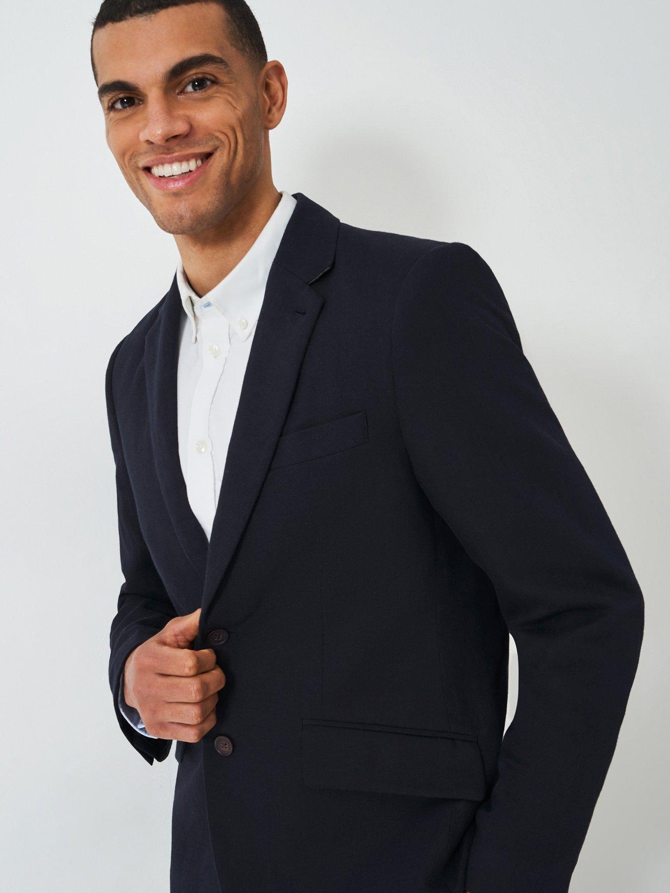 undefined Linen Blazer -blue