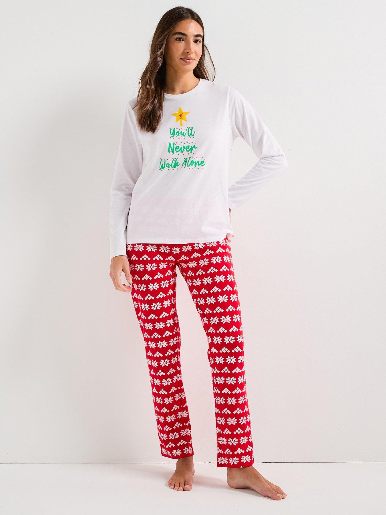 stillFront image of liverpool-fc-ladies-family-christmas-lfc-youll-never-walk-alone-pjnbsp--redwhite
