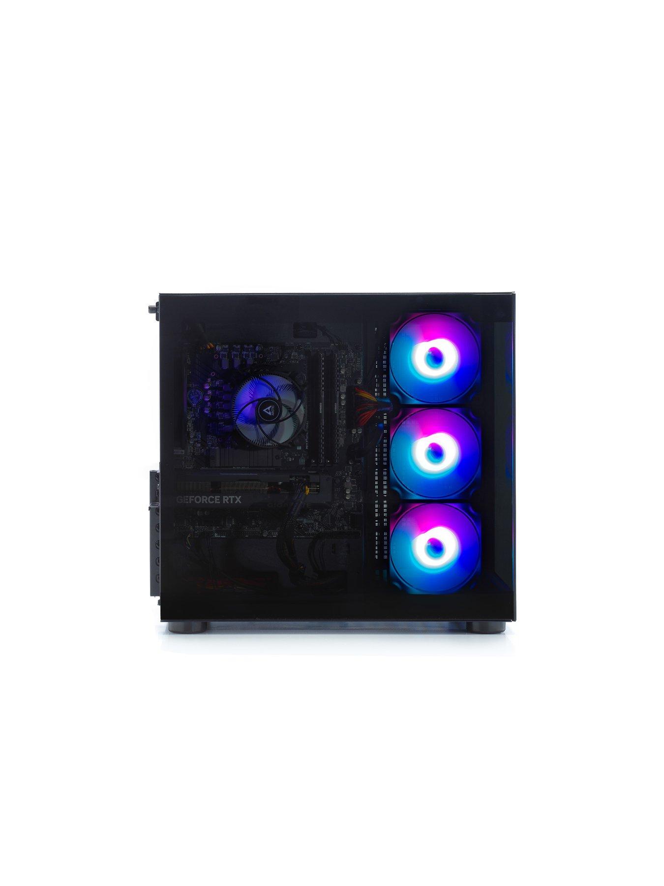  image of stormforce-fv150-gaming-desktop-geforce-rtx-4060-ti-intel-core-i5-32gb-ram-1tb-ssd-black