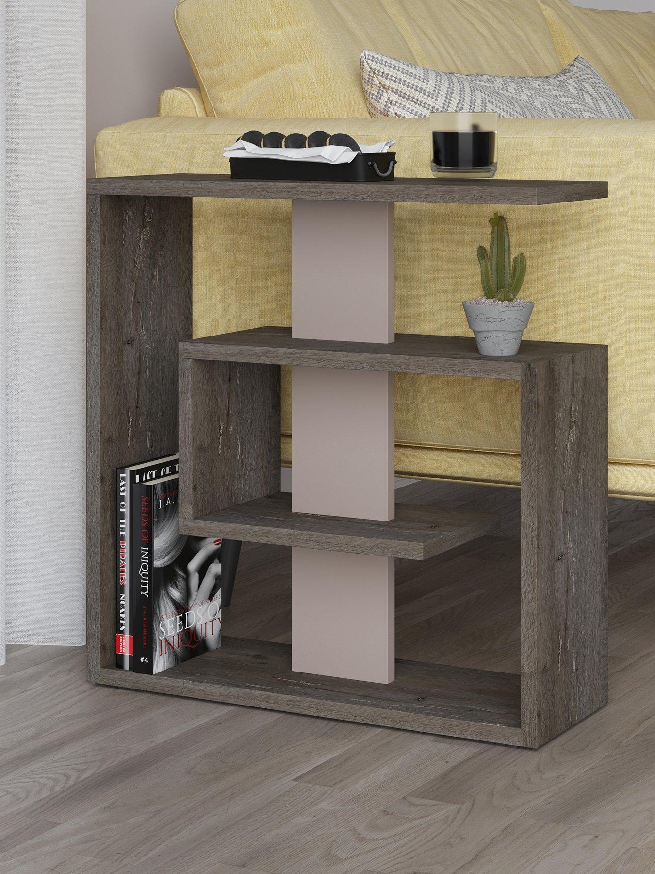 front image of decortie-saly-side-table-coffeemocha