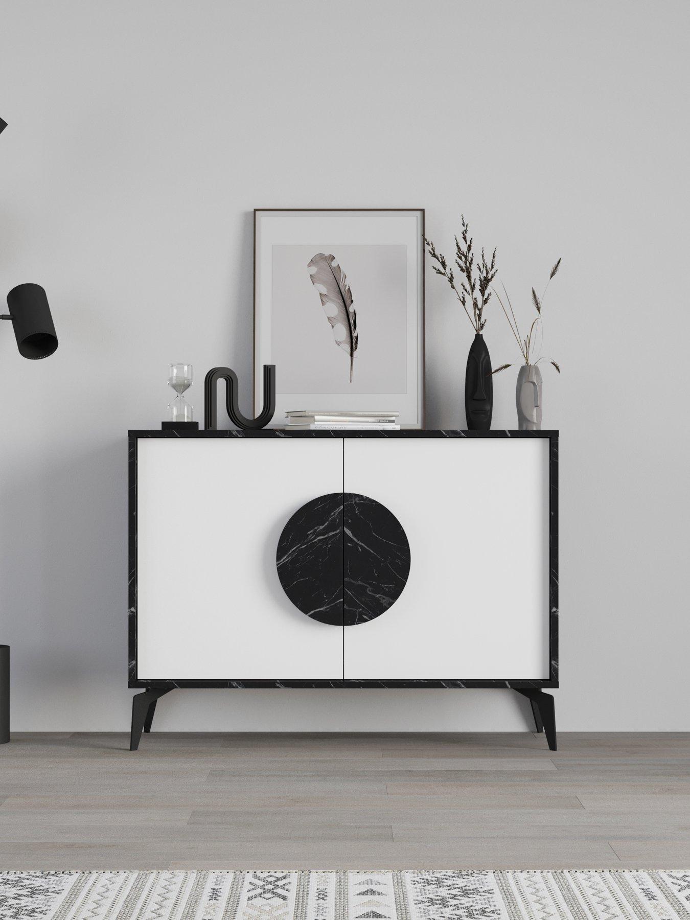 Decortie Gora Sideboard - Black/white