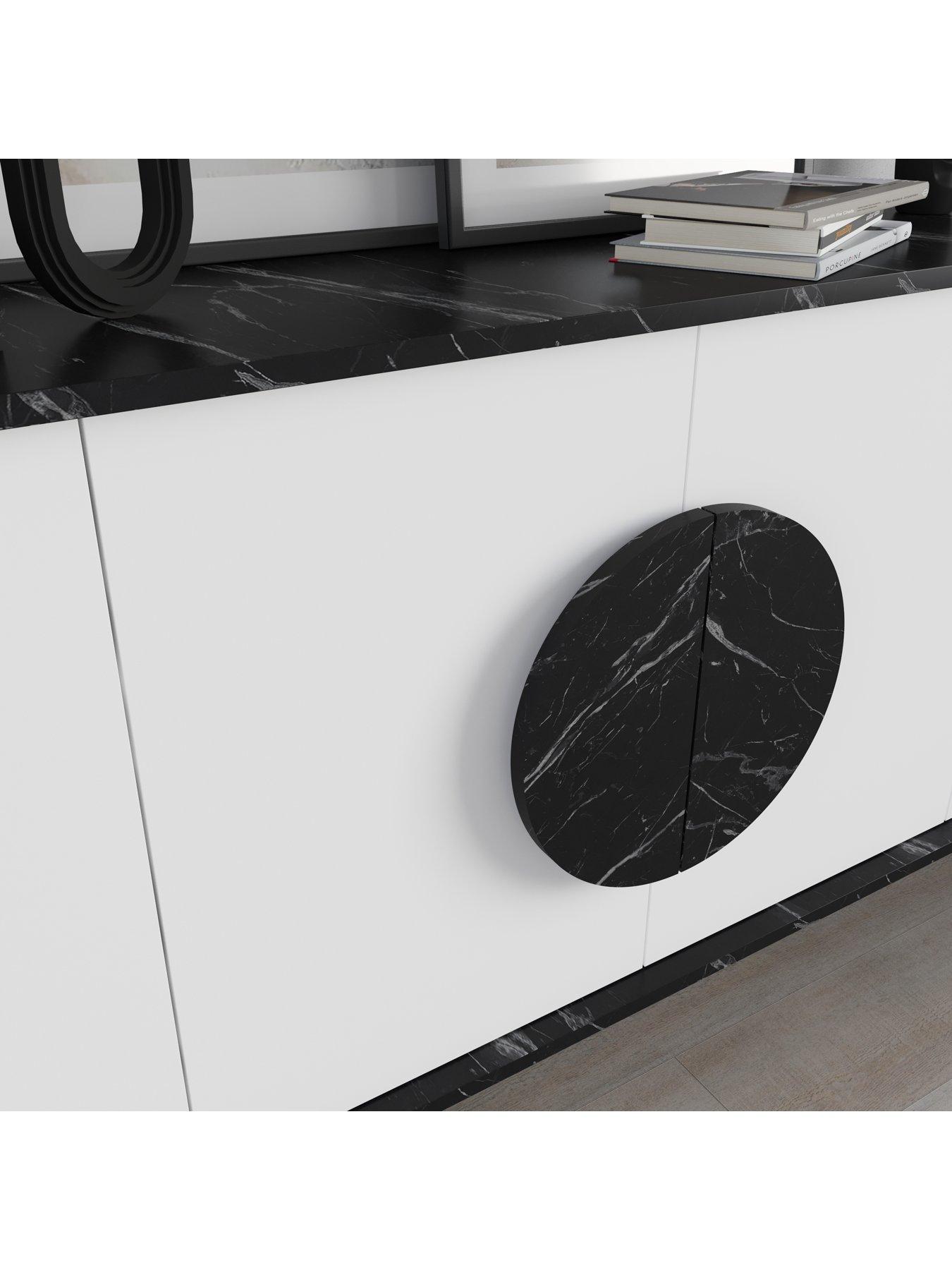 Image 5 of 7 of Decortie Gora Large Sideboard - Black/white