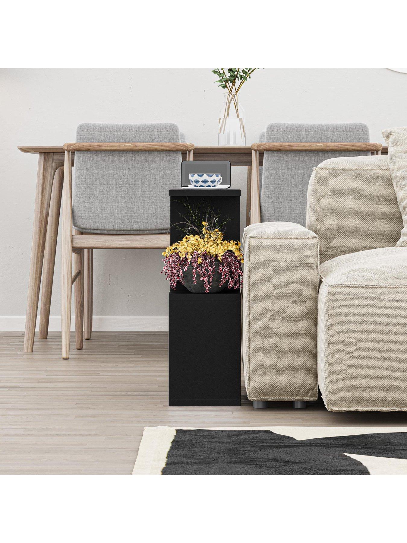  image of decortie-homemania-sofa-side-table-black