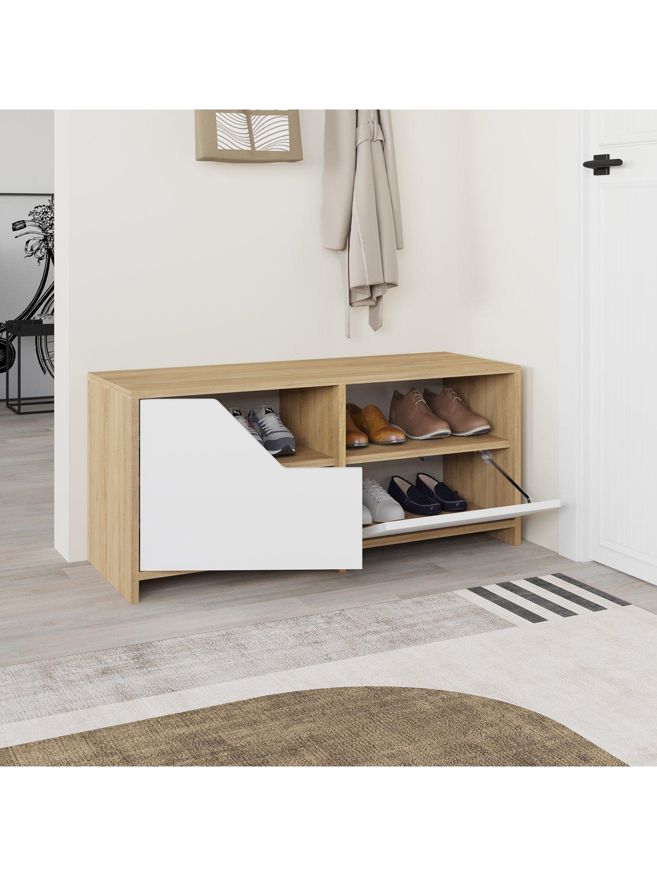  image of decortie-nexus-shoe-storage-bench-greyoak