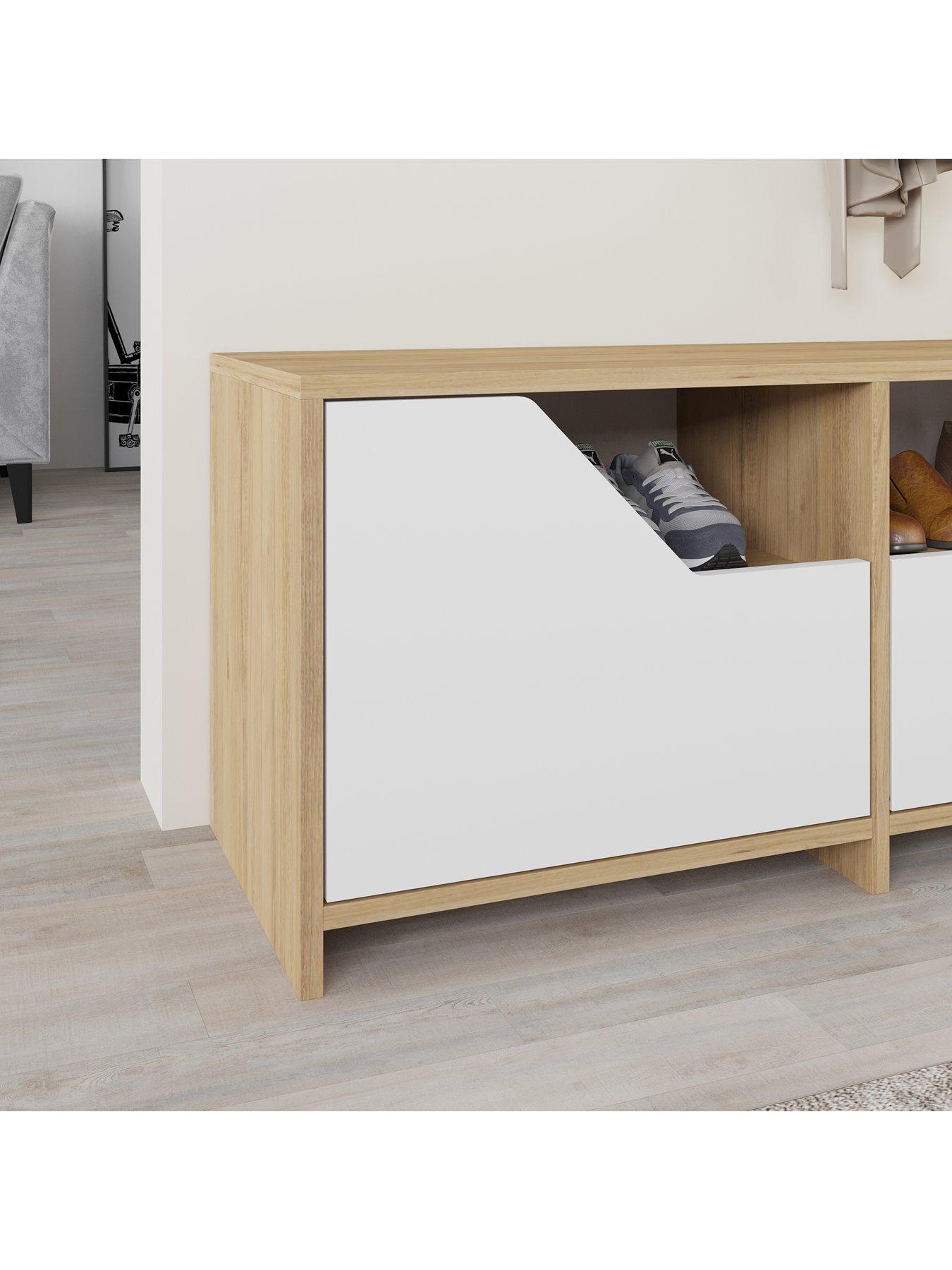 image of decortie-nexus-shoe-storage-bench-greyoak