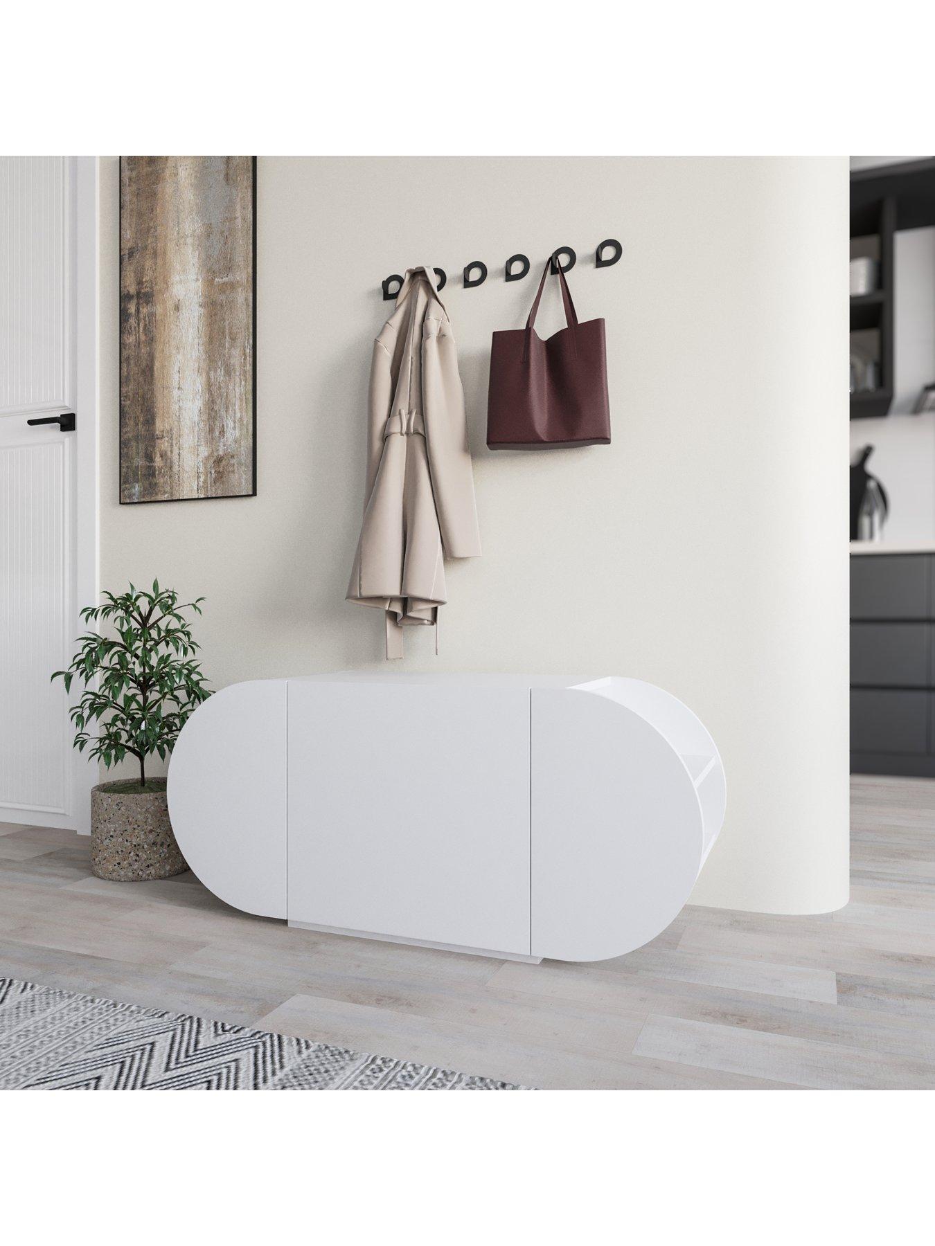  image of decortie-pozy-shoe-storage-bench-white
