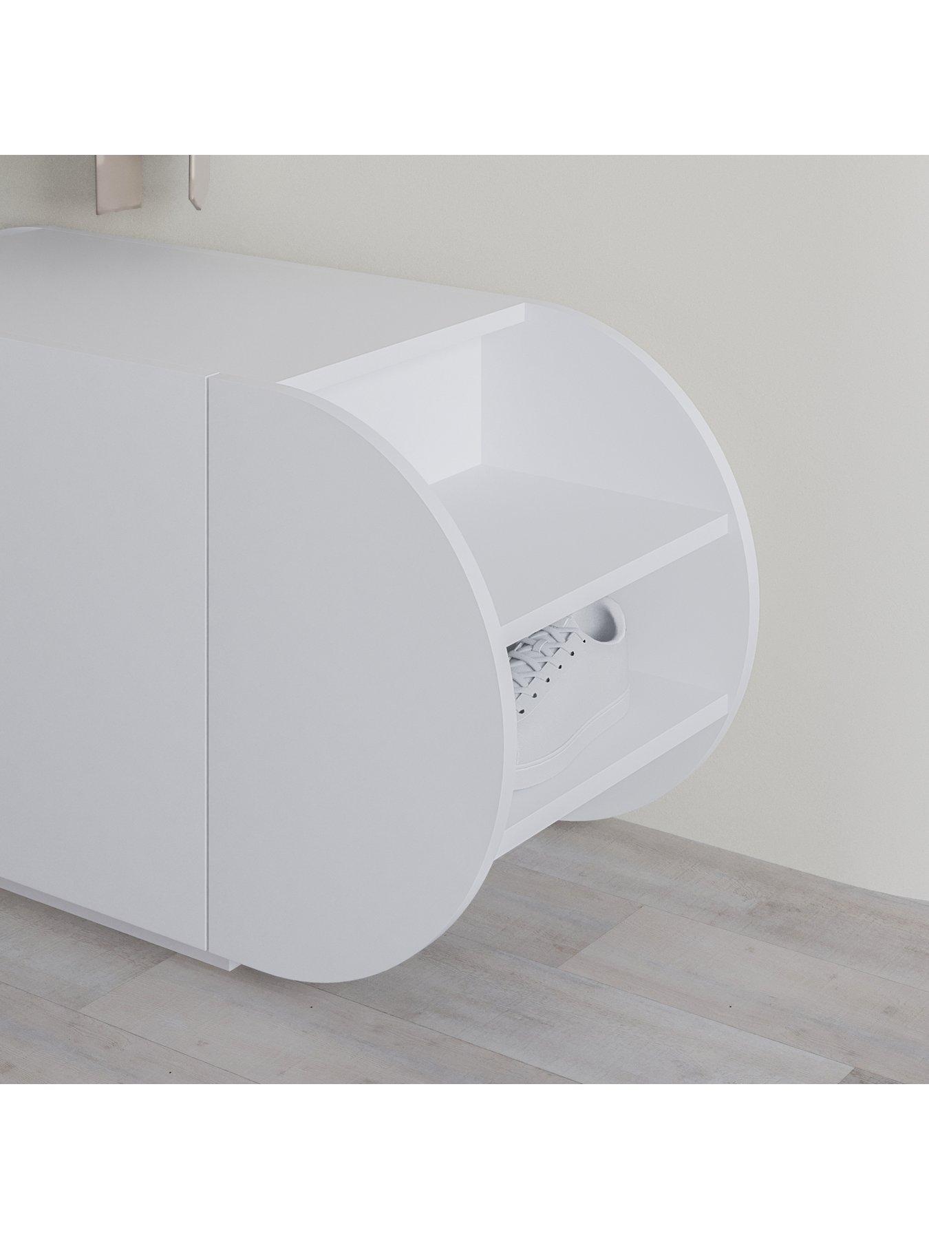  image of decortie-pozy-shoe-storage-bench-white