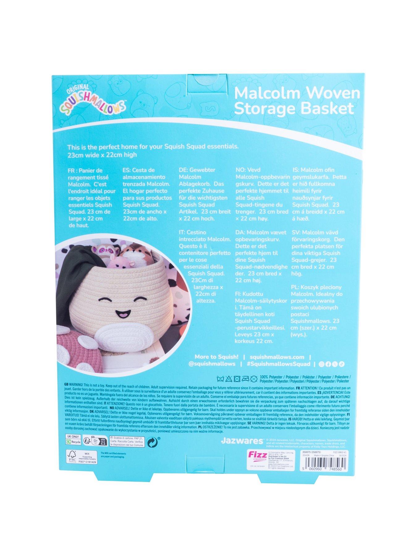  image of squishmallows-malcolm-woven-storage-basket