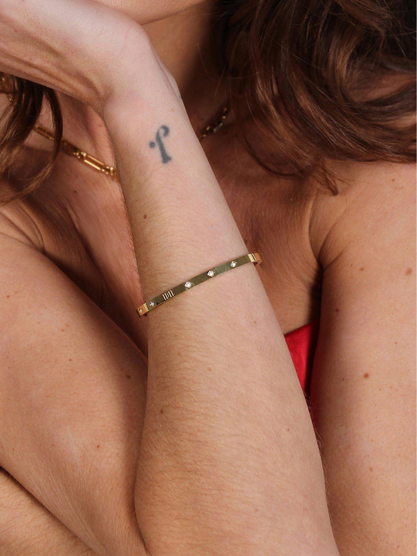 Say It With 11:11 Bangle - Yellow Gold