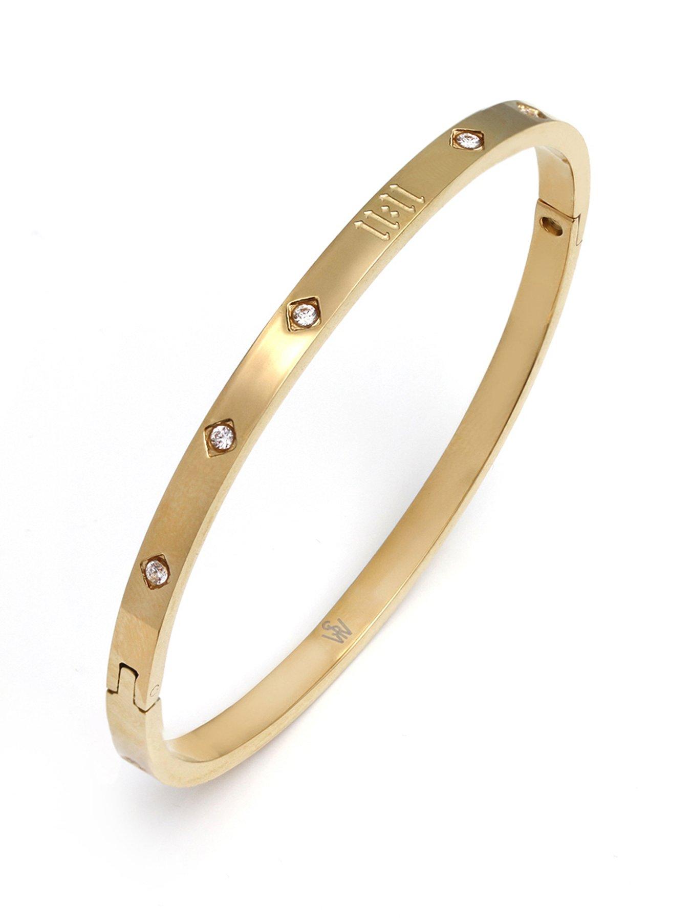  image of say-it-with-1111-bangle-yellow-gold