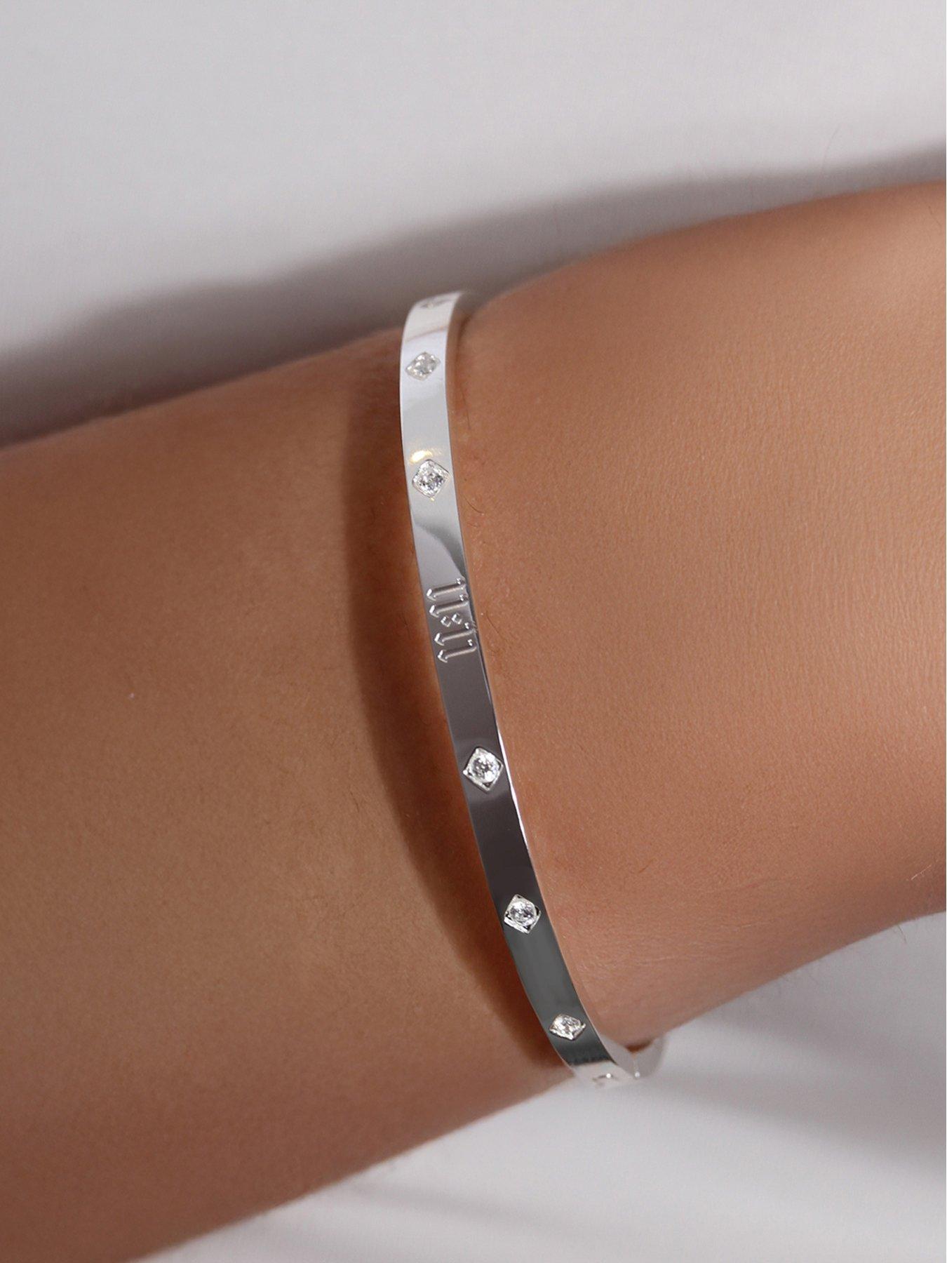 Image 2 of 3 of Say It With 11:11 Bangle - Silver