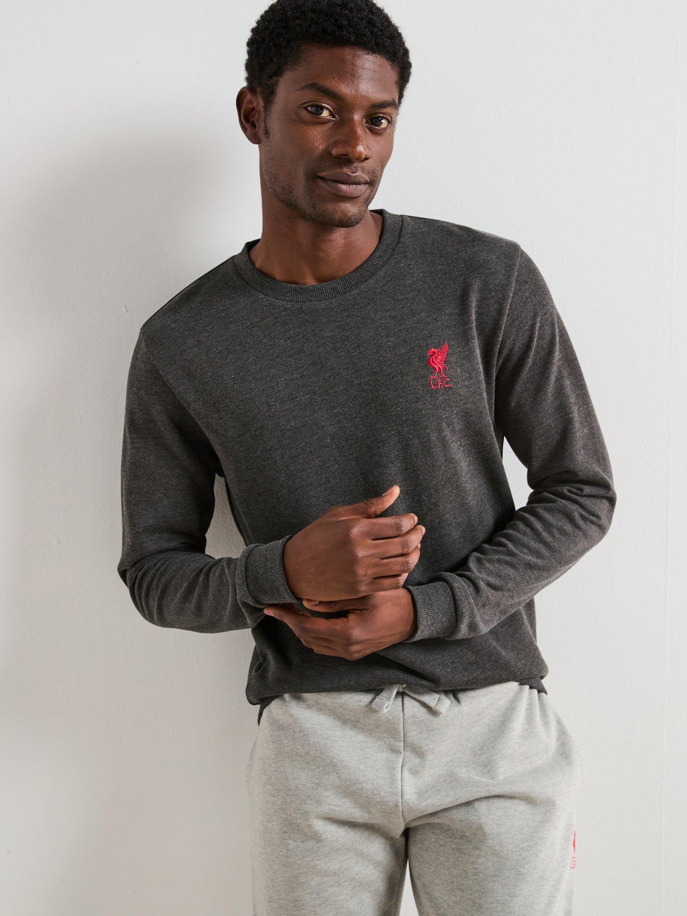 Liverpool FC Crew Neck Sweatshirt - Charcoal