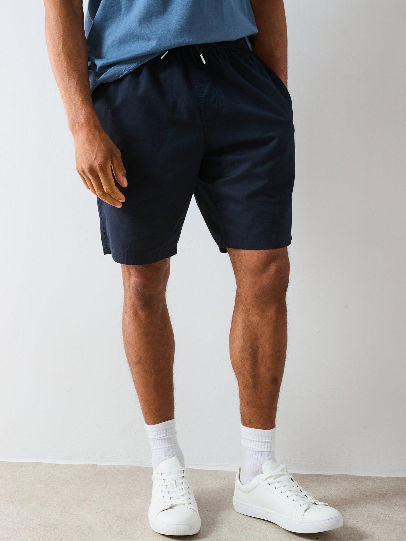 Very Man Lyocell Blend Shorts - Navy