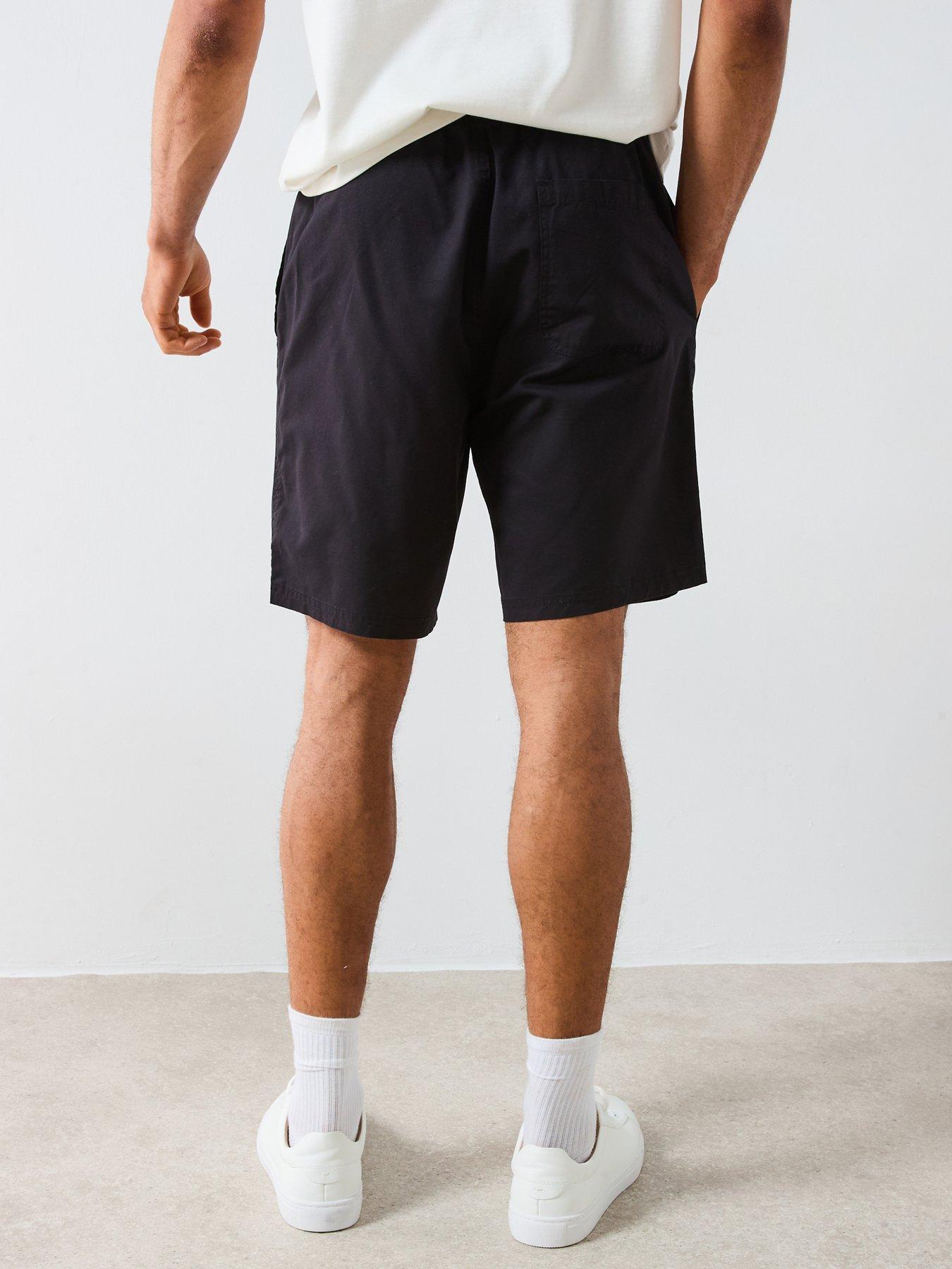 Image 2 of 6 of Very Man Lyocell Blend Shorts - Black