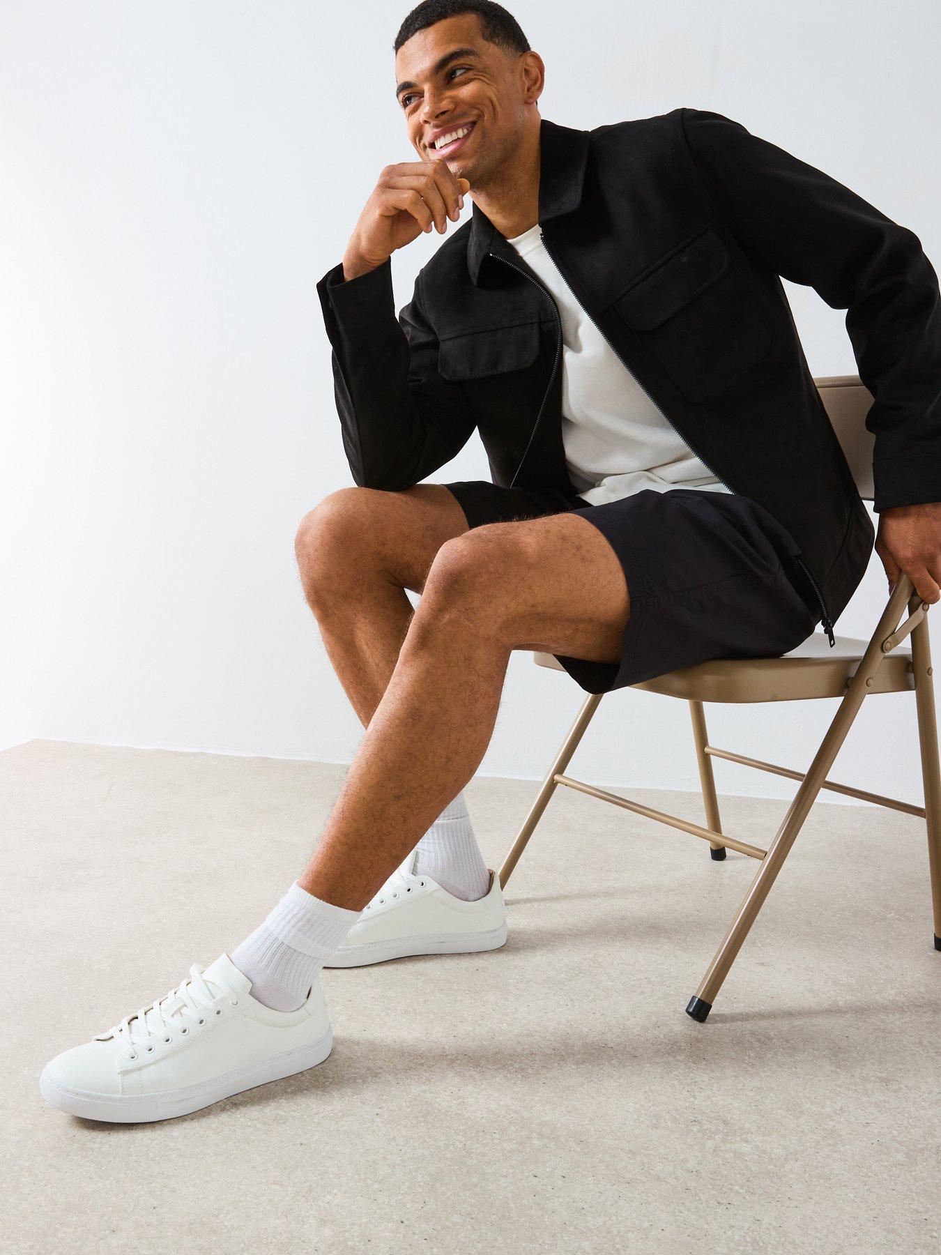 Image 4 of 6 of Very Man Lyocell Blend Shorts - Black