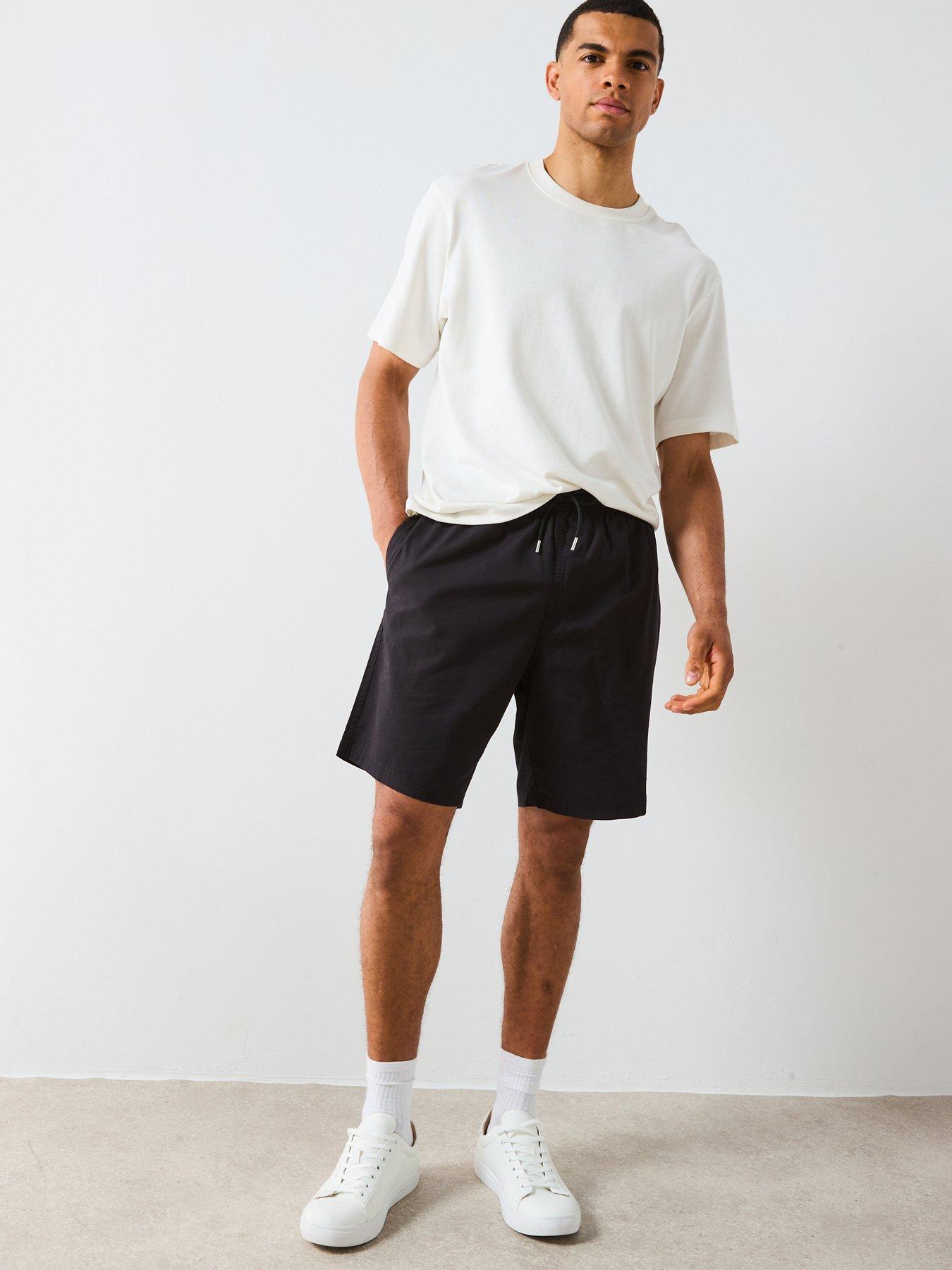 Image 6 of 6 of Very Man Lyocell Blend Shorts - Black
