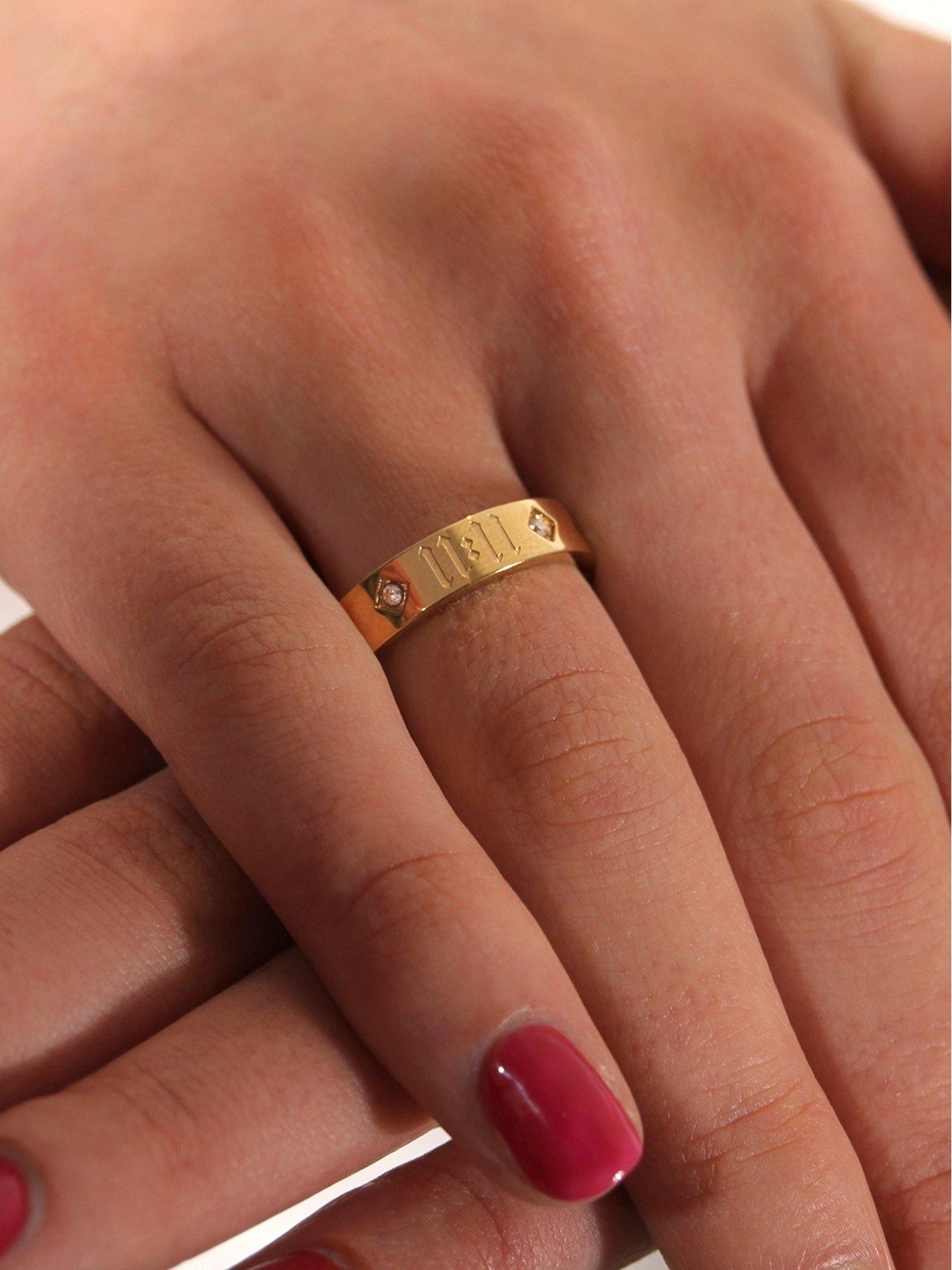 Image 4 of 5 of Say It With 11:11 Ring - Yellow Gold