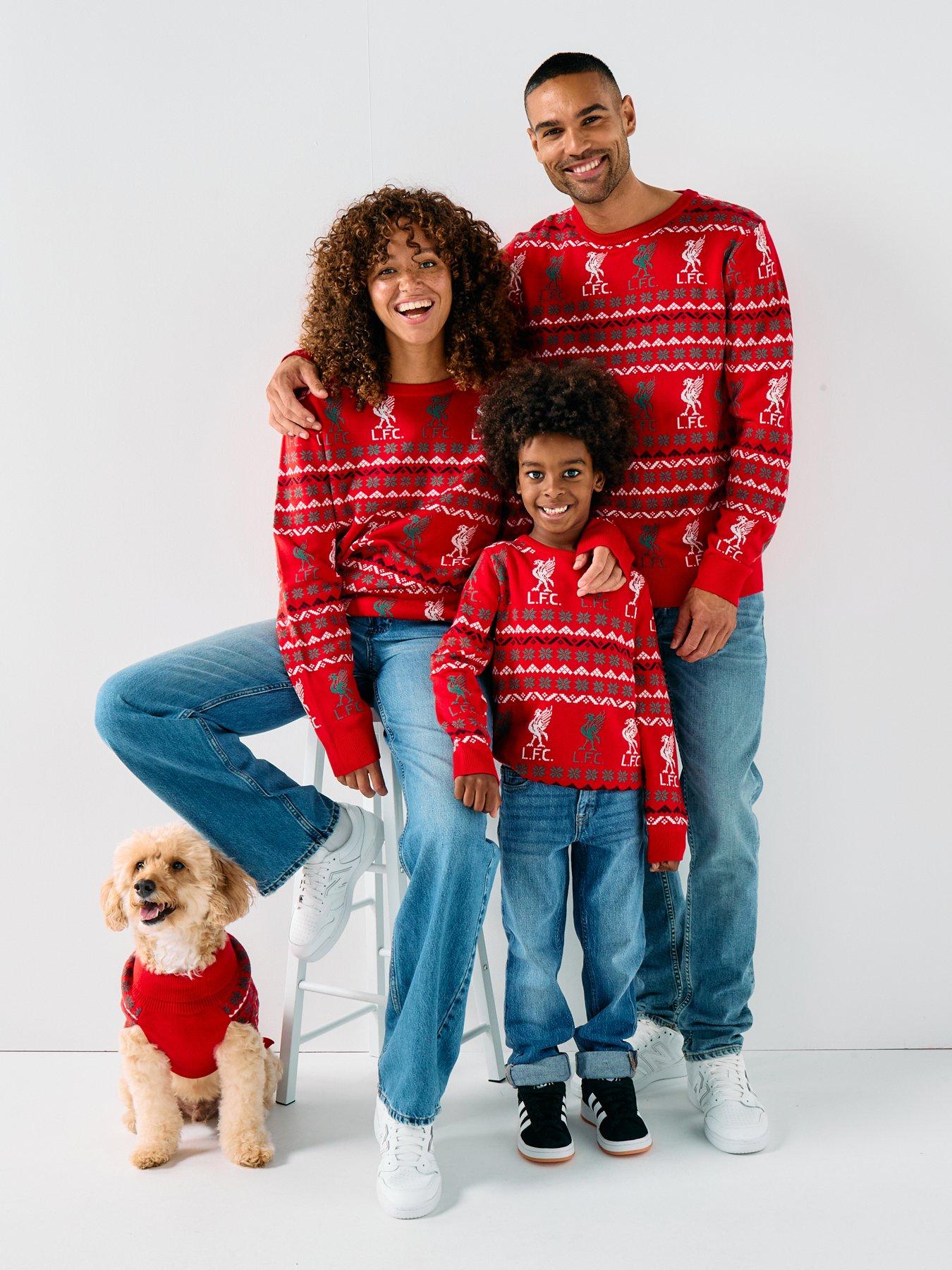 front image of liverpool-fc-adult-fairisle-christmas-jumper-multi