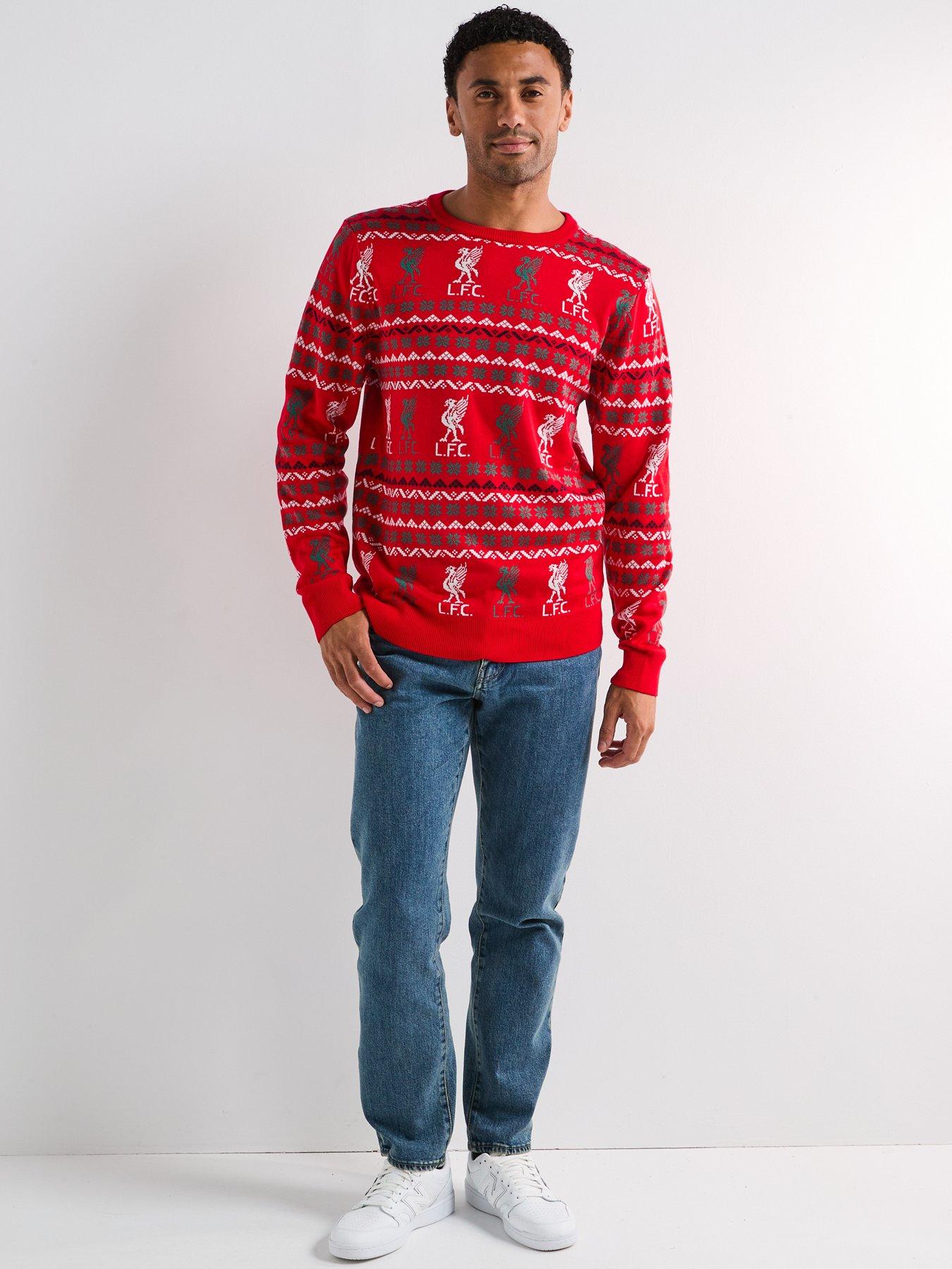  image of liverpool-fc-adult-fairisle-christmas-jumper-multi