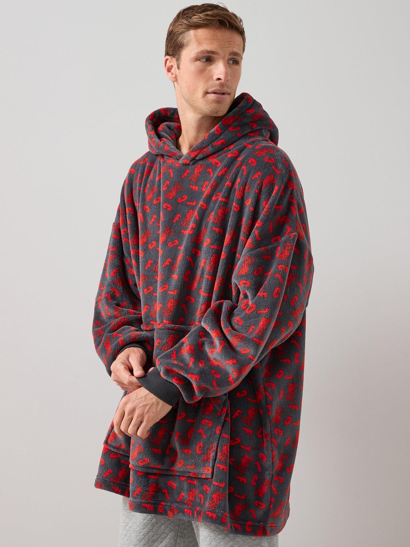  image of liverpool-fc-lfc-unisex-fleece-hooded-blanket-multi