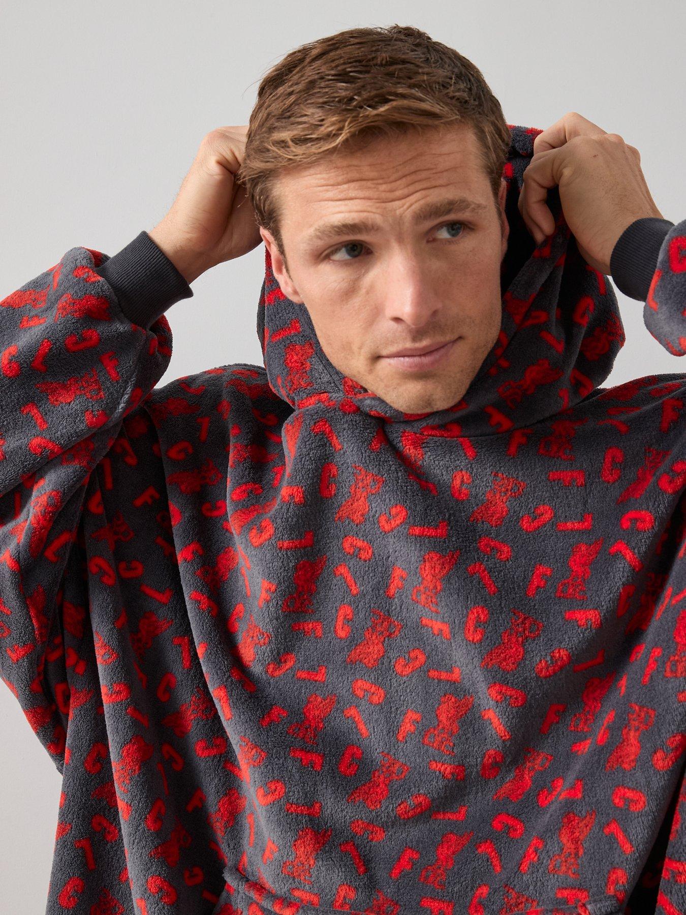  image of liverpool-fc-lfc-unisex-fleece-hooded-blanket-multi