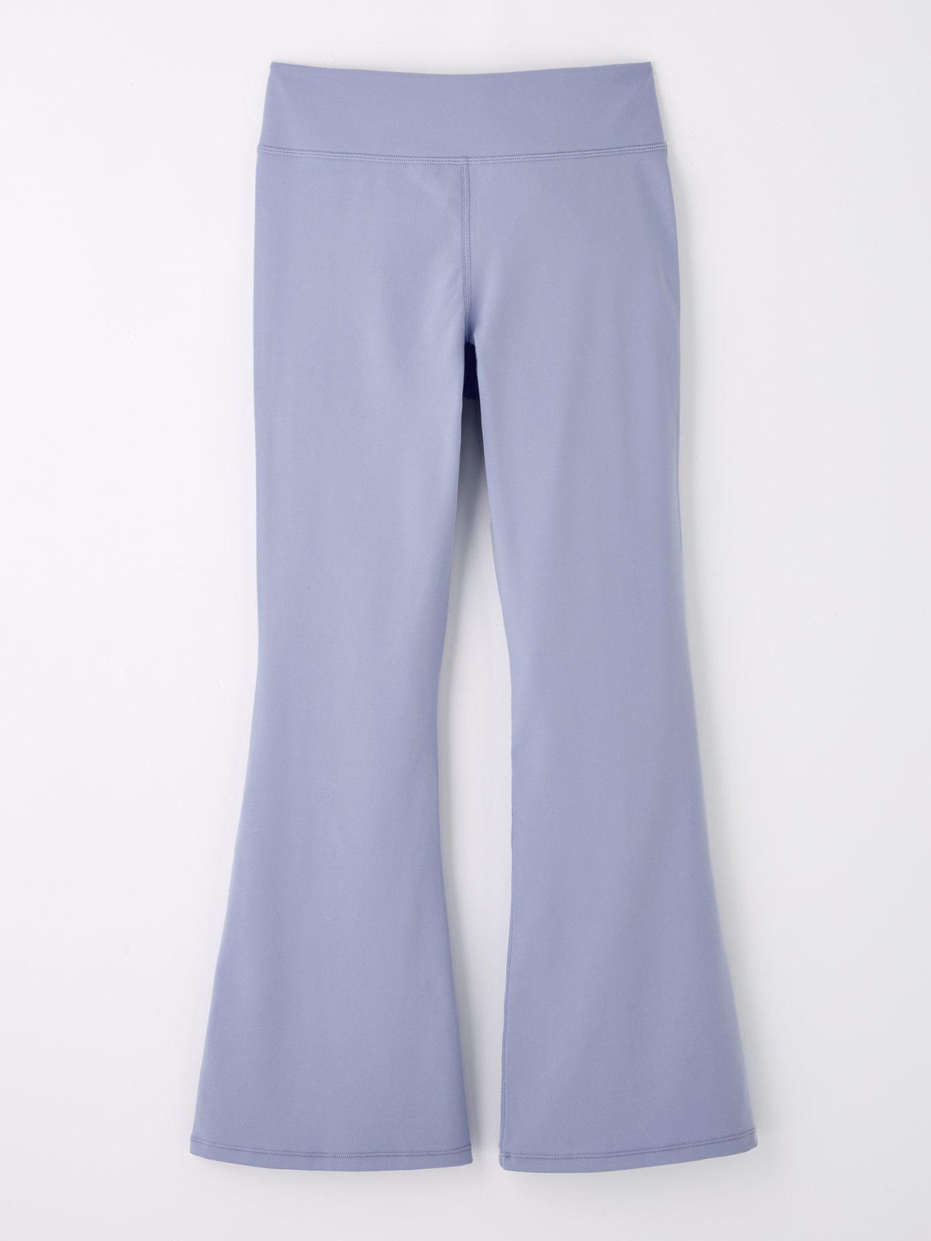 Image 2 of 4 of V by Very Girls Seam Detail Flared Leggings - Blue