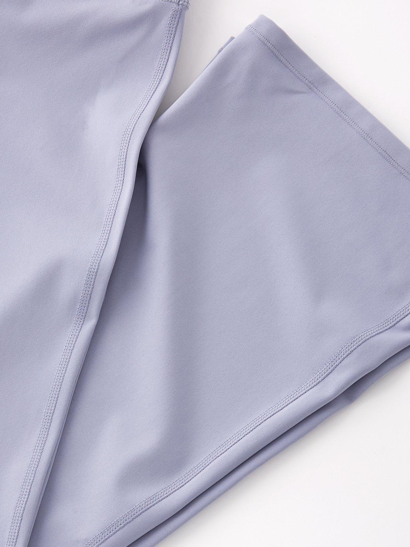 Image 4 of 4 of V by Very Girls Seam Detail Flared Leggings - Blue