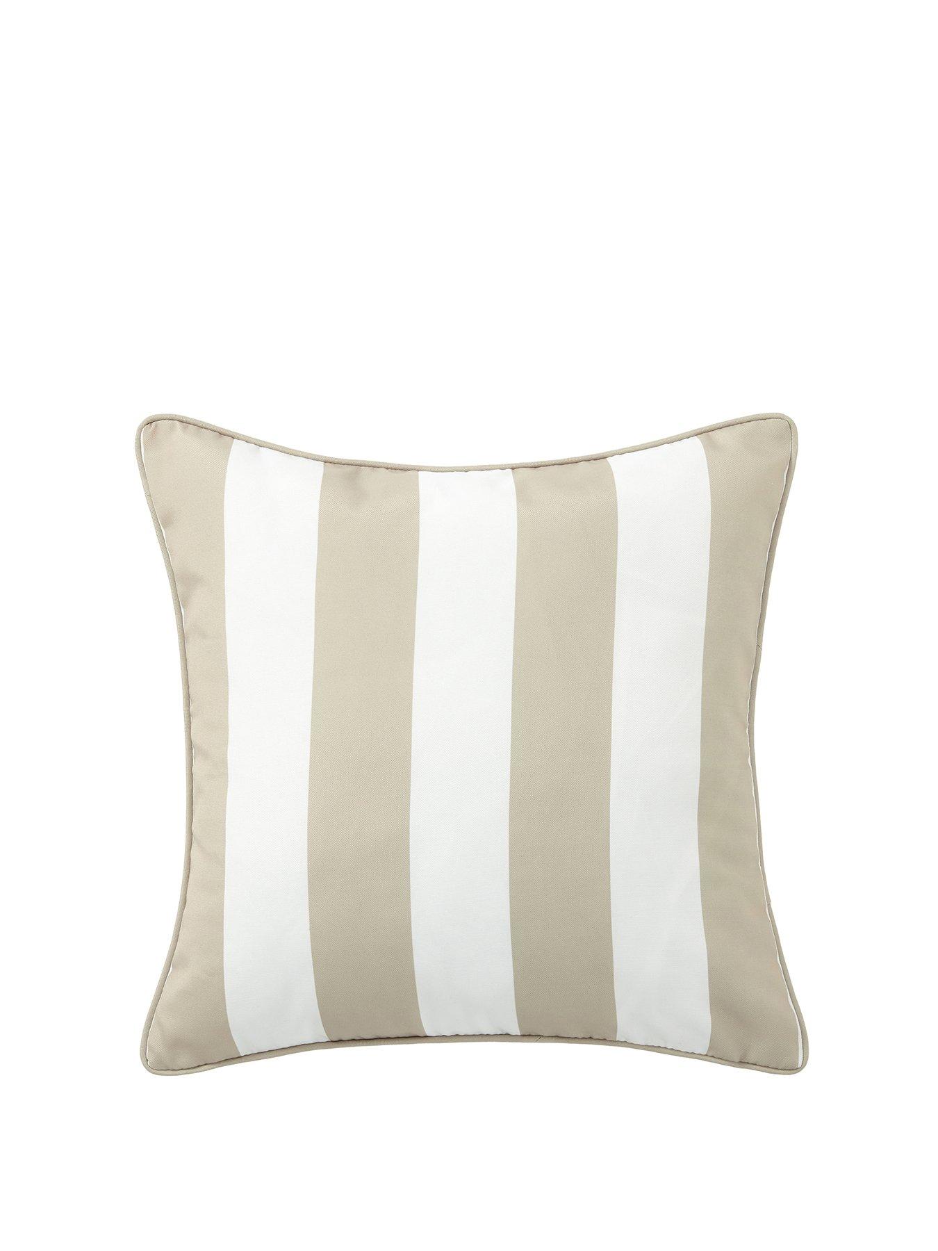 stillFront image of the-very-collection-classic-stripe-showerproof-cushion