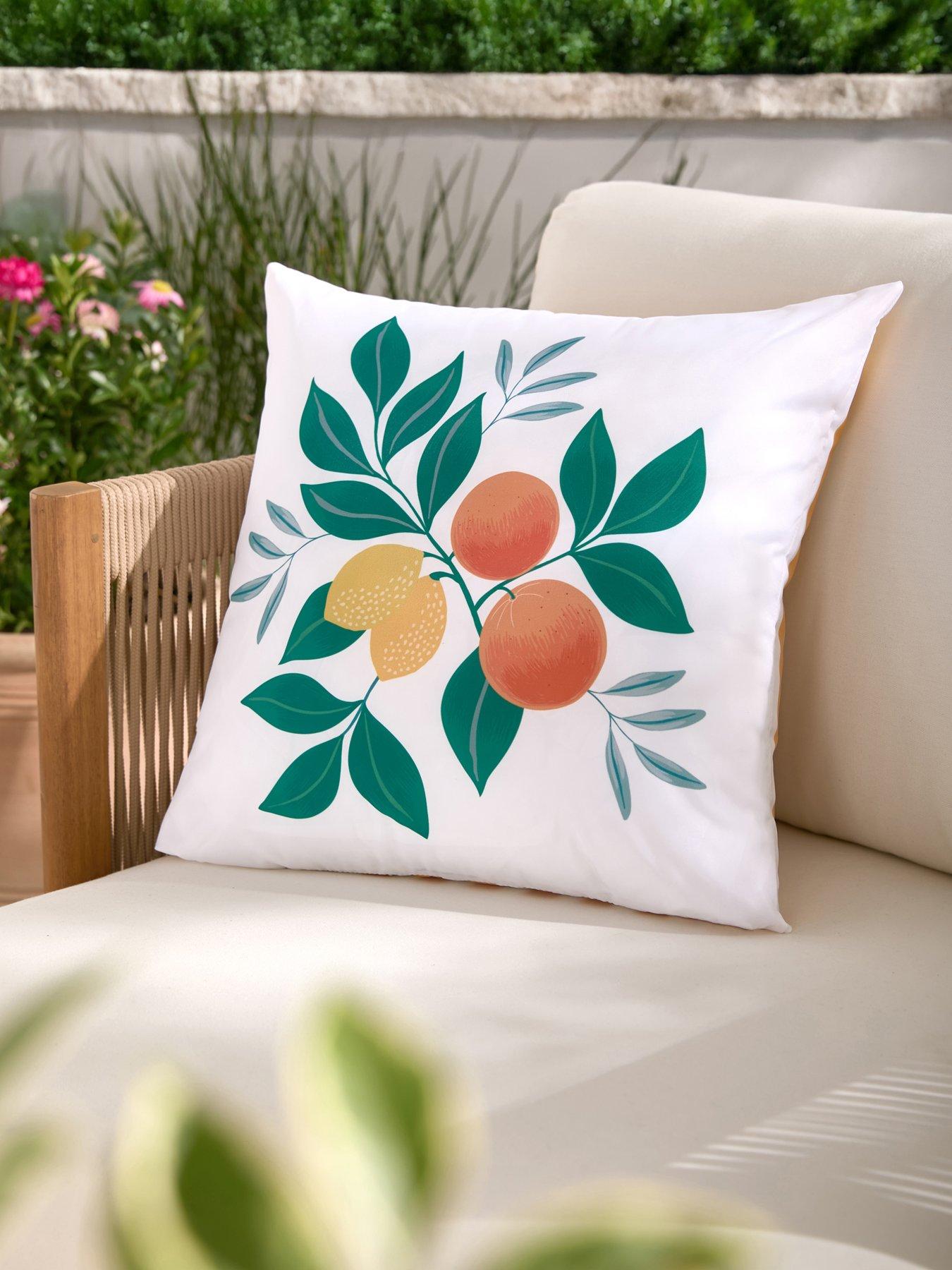 The Very Collection Citrus Fruits Showerproof Cushion