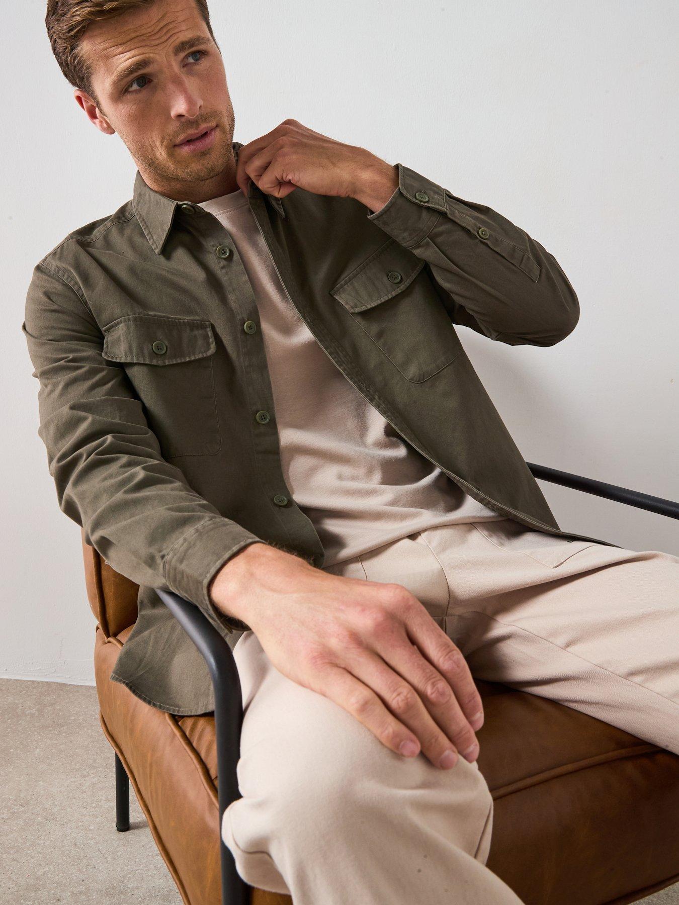 Very Man Double Pocket Flannel Shirt - Khaki