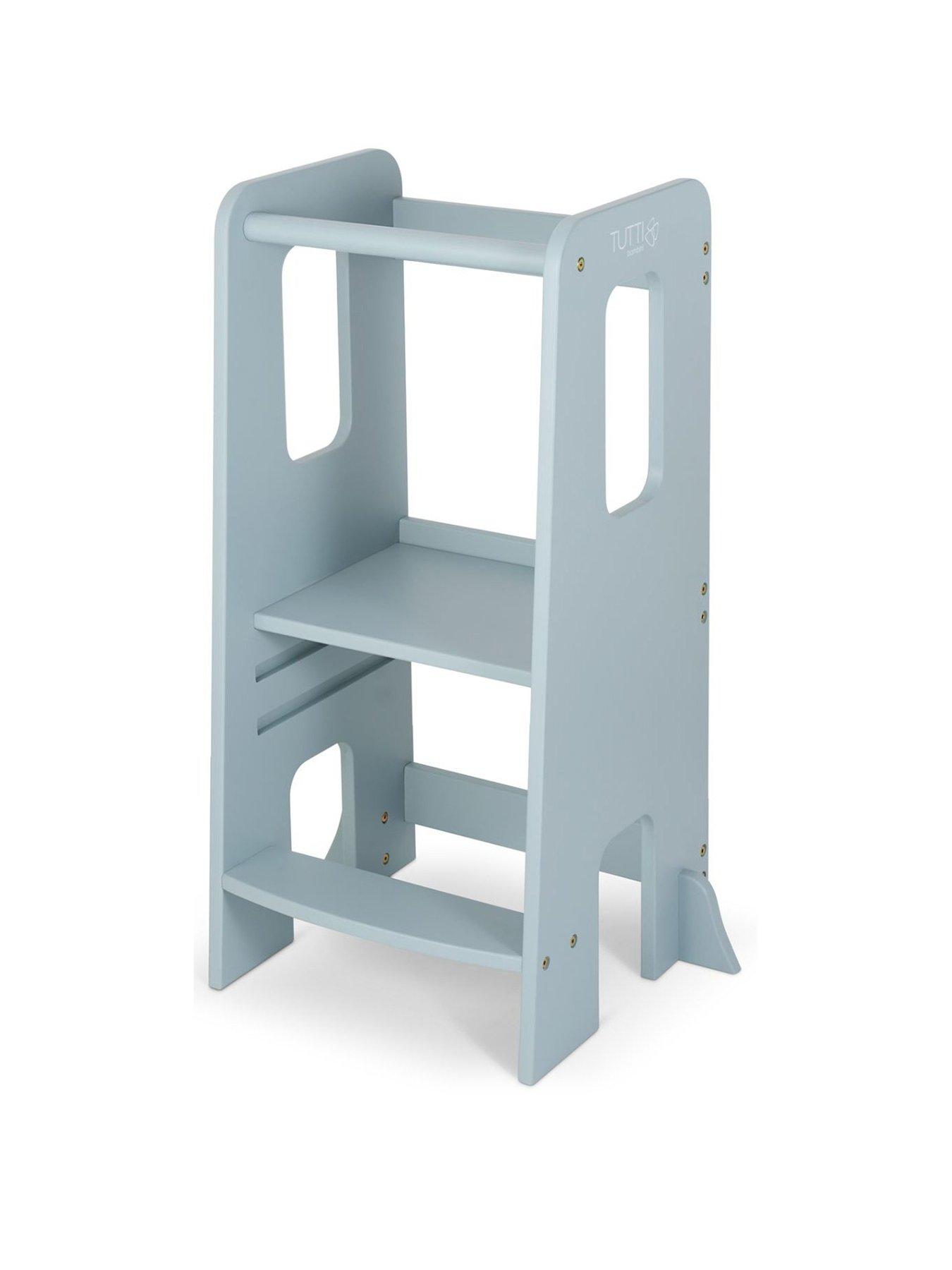  image of tutti-bambini-helping-hands-montessori-toddler-learning-tower-ocean-stone