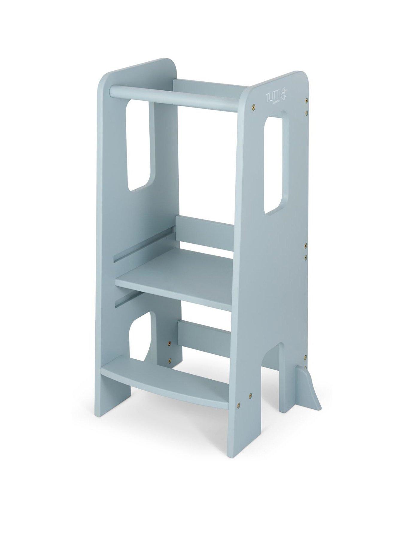  image of tutti-bambini-helping-hands-montessori-toddler-learning-tower-ocean-stone