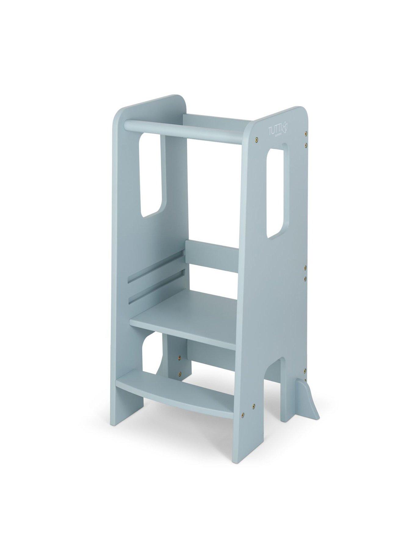 image of tutti-bambini-helping-hands-montessori-toddler-learning-tower-ocean-stone