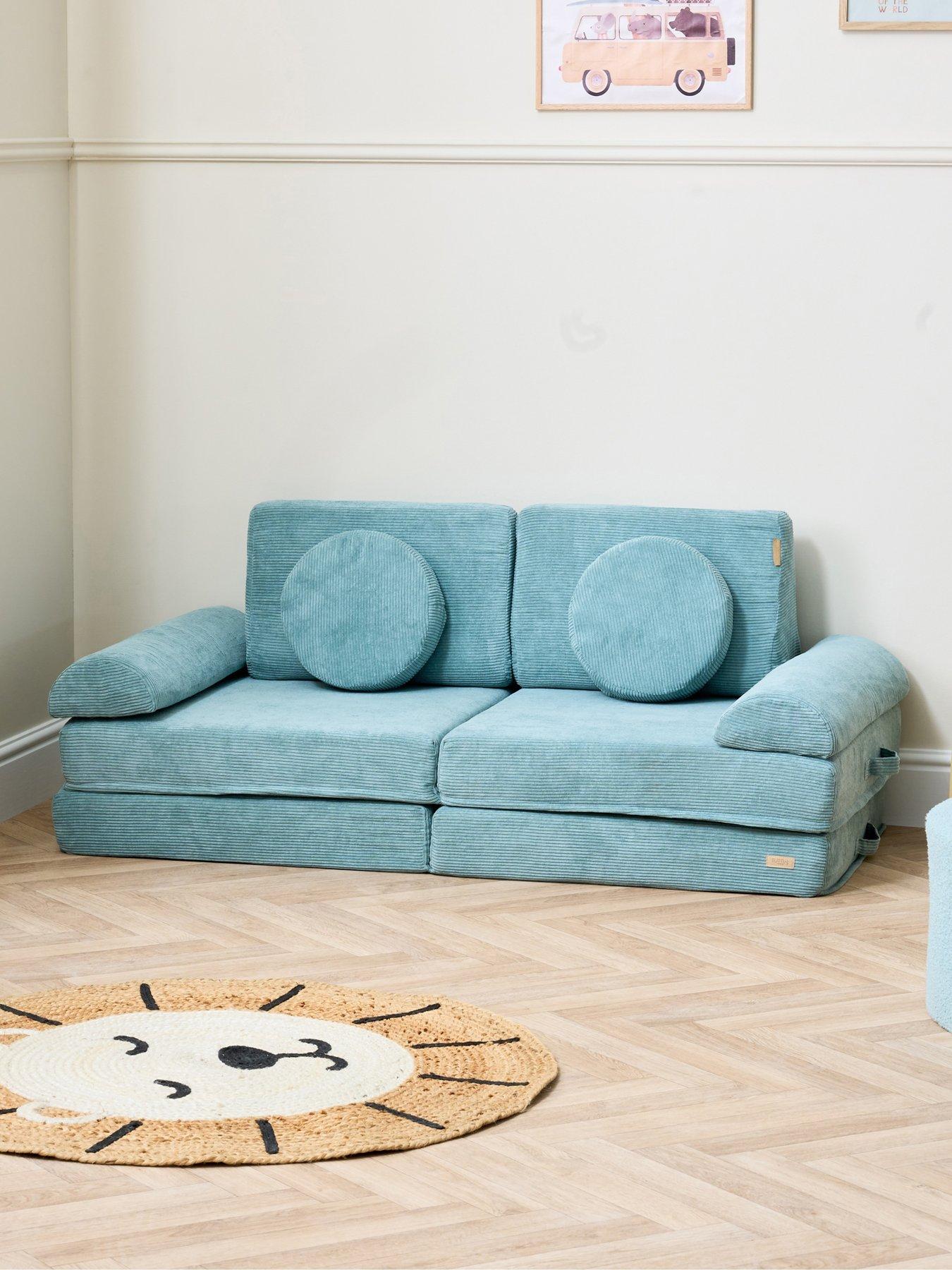 undefined Playrama Montessori Kids Play Sofa - Ocean Stone