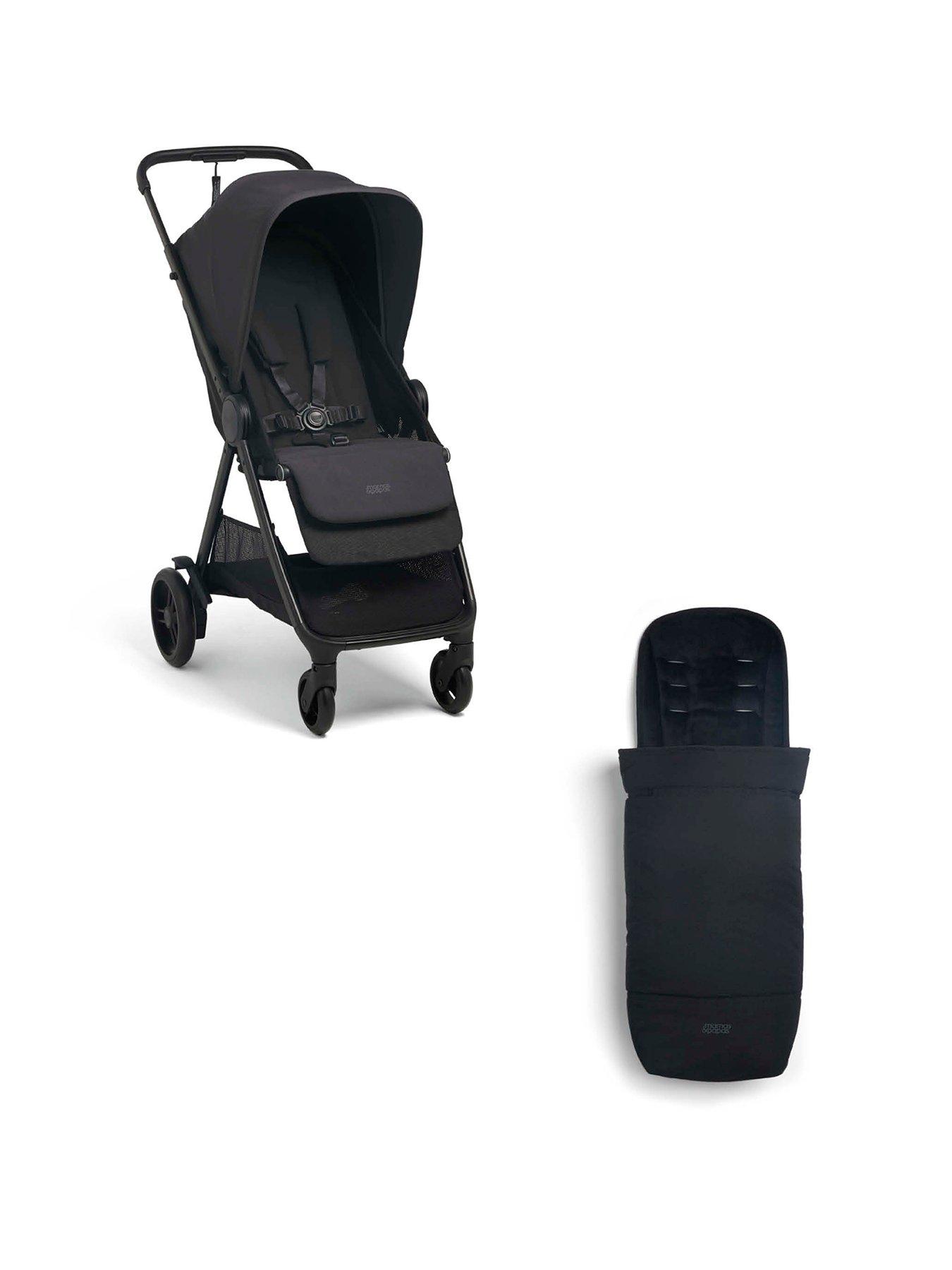Image 1 of 7 of Mamas & Papas Libro Pushchair &amp; Footmuff Liquorice Bundle