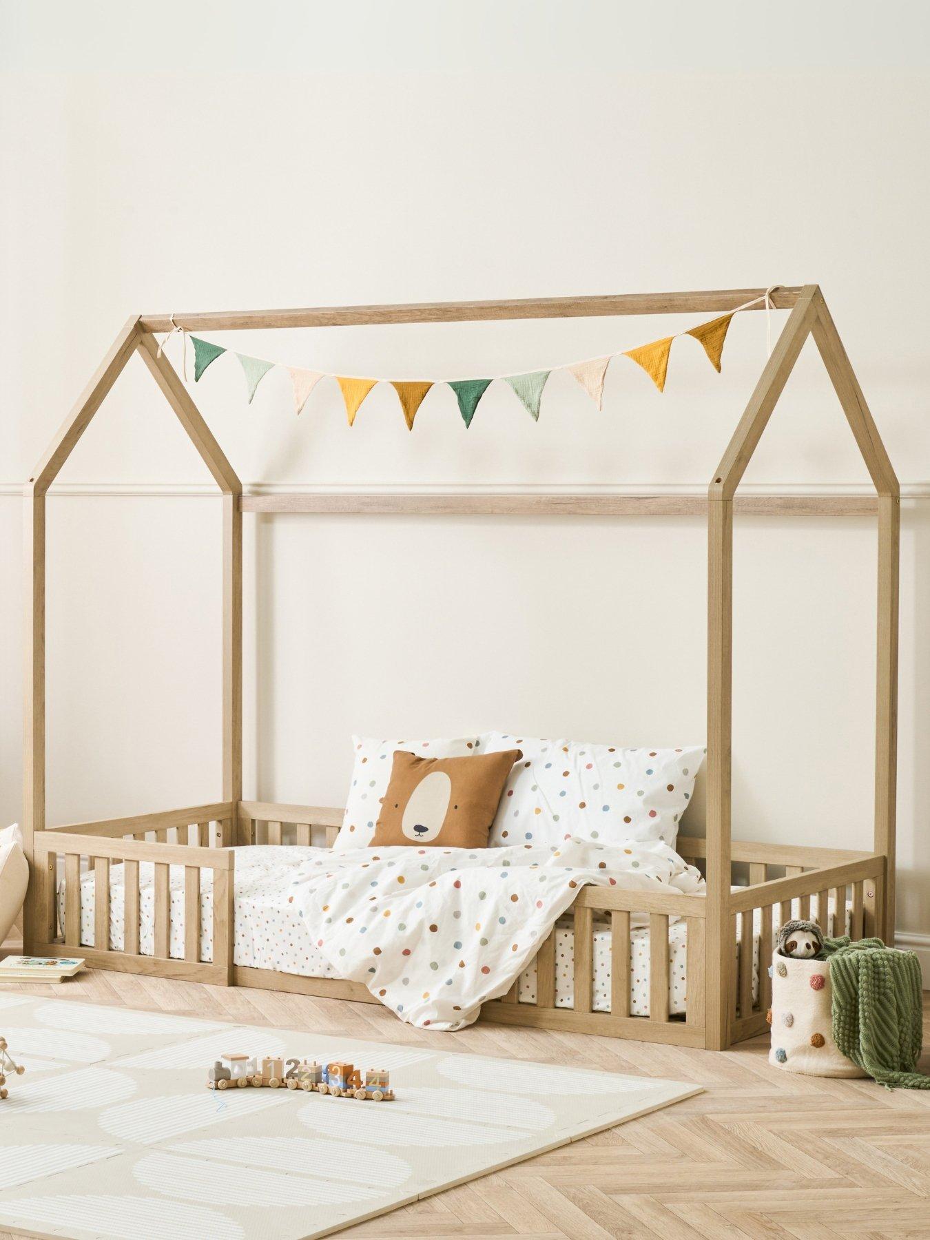 Tutti Bambini Grande Casa Montessori Toddler Floor Bed - Light Oak