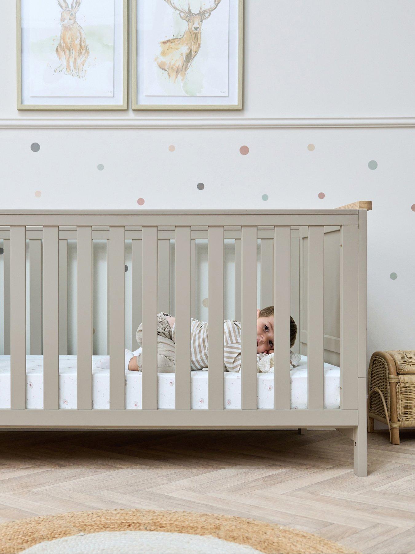 Tutti Bambini Misha Cot Bed - Mushroom / Golden Oak