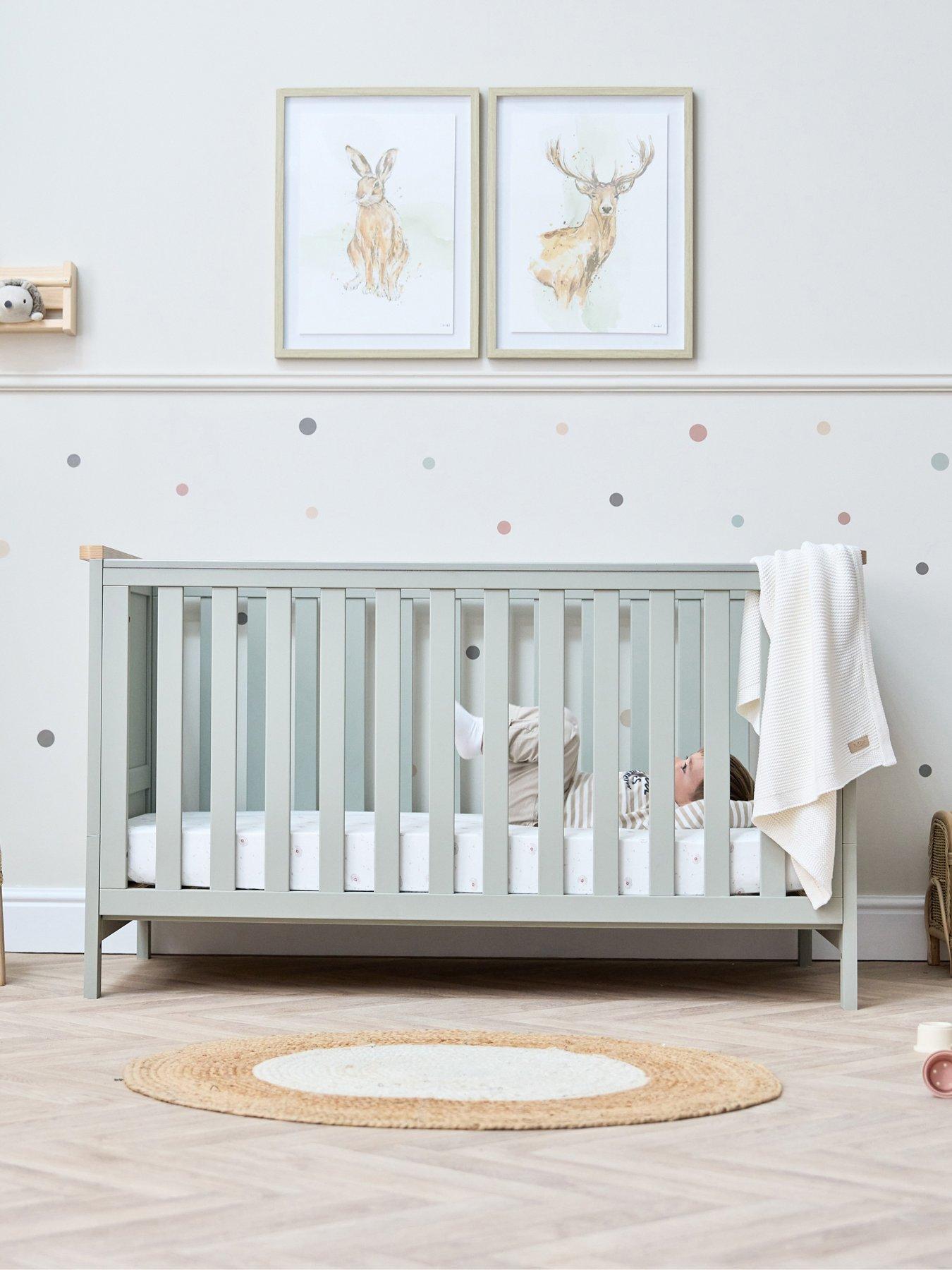 Tutti Bambini Misha Cot Bed - Sage / Oak