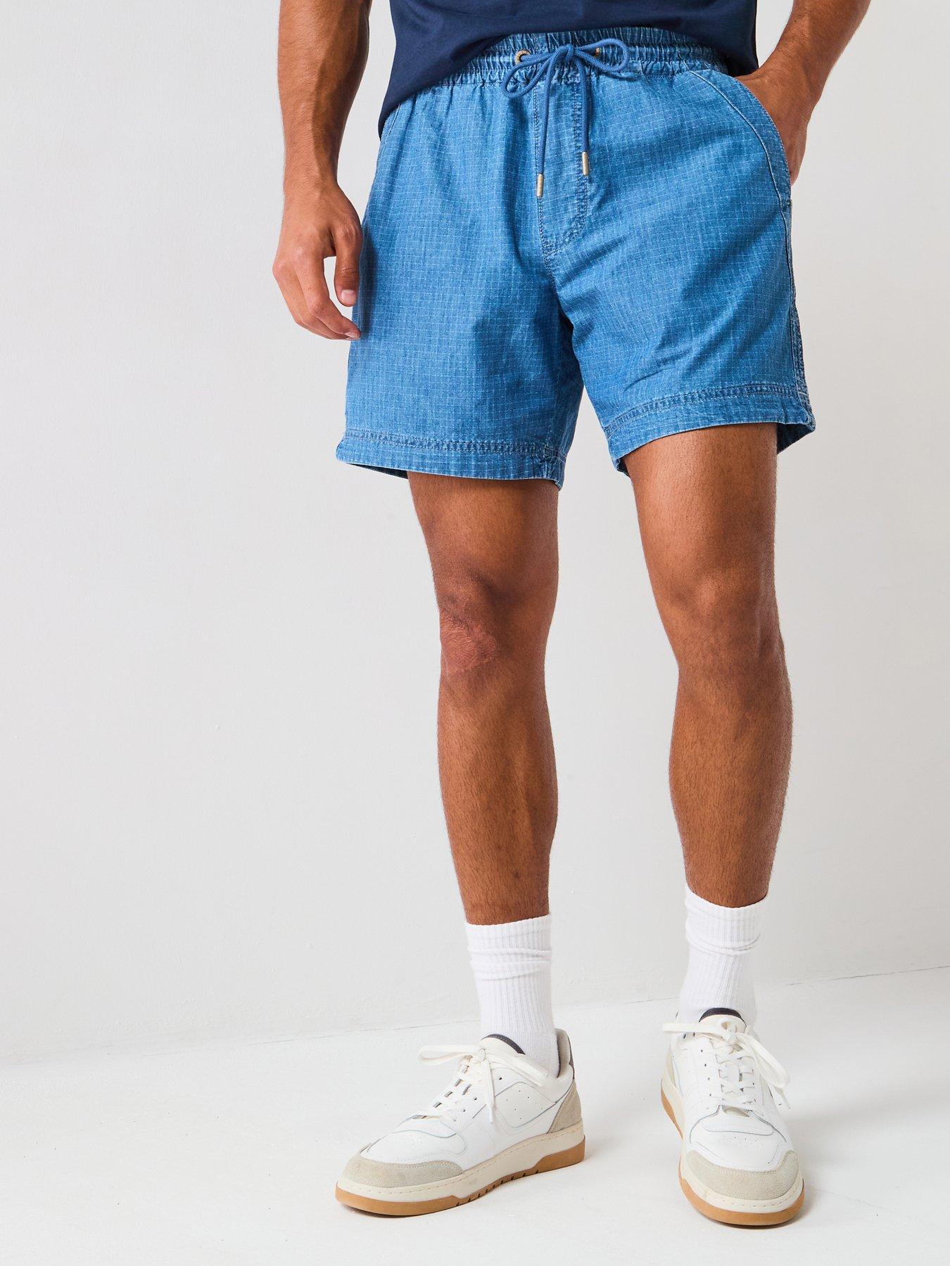 Tommy Jeans Ripstop Denim-Style Shorts - Blue