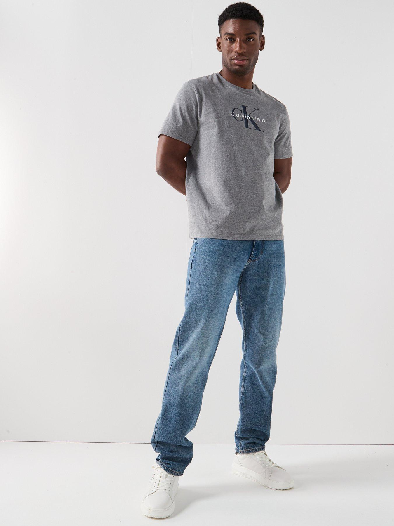Image 3 of 6 of Calvin Klein Jeans Monologo T-Shirt - Brown