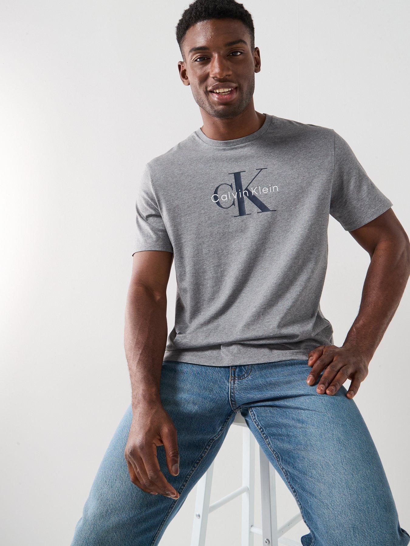 Image 4 of 6 of Calvin Klein Jeans Monologo T-Shirt - Brown