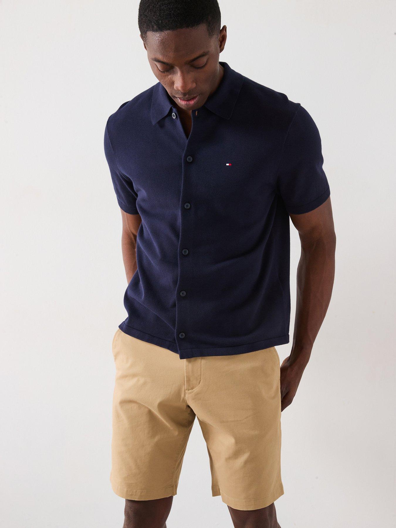 Tommy Hilfiger Essential Cotton Short Sleeve Shirt - Navy
