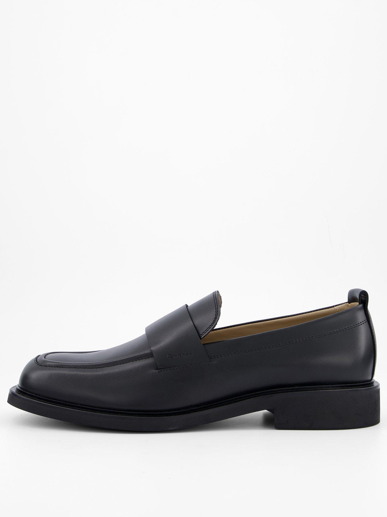 undefined Leather Loafers - Black