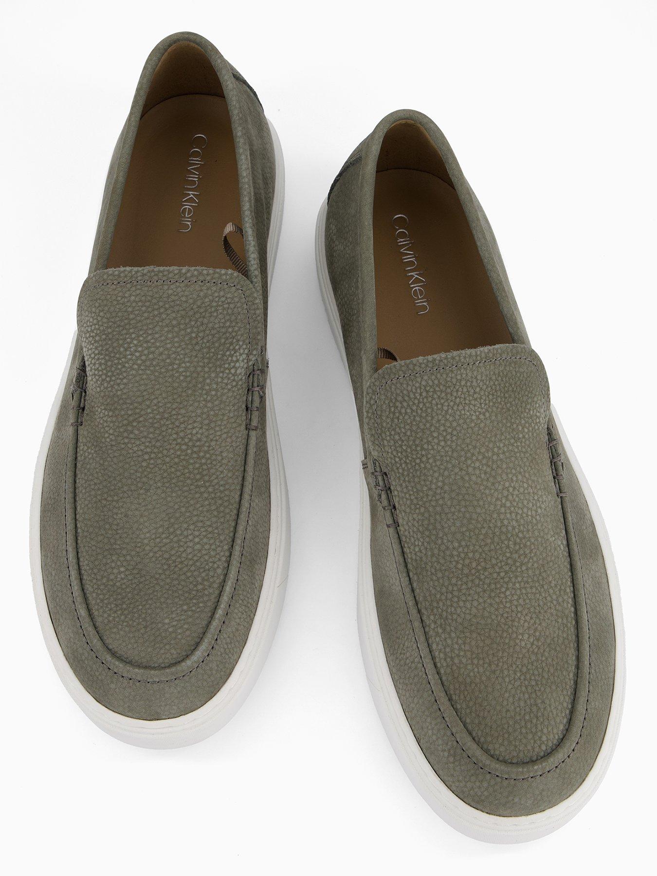  image of calvin-klein-hybrid-moccasin-casual-loafers-green