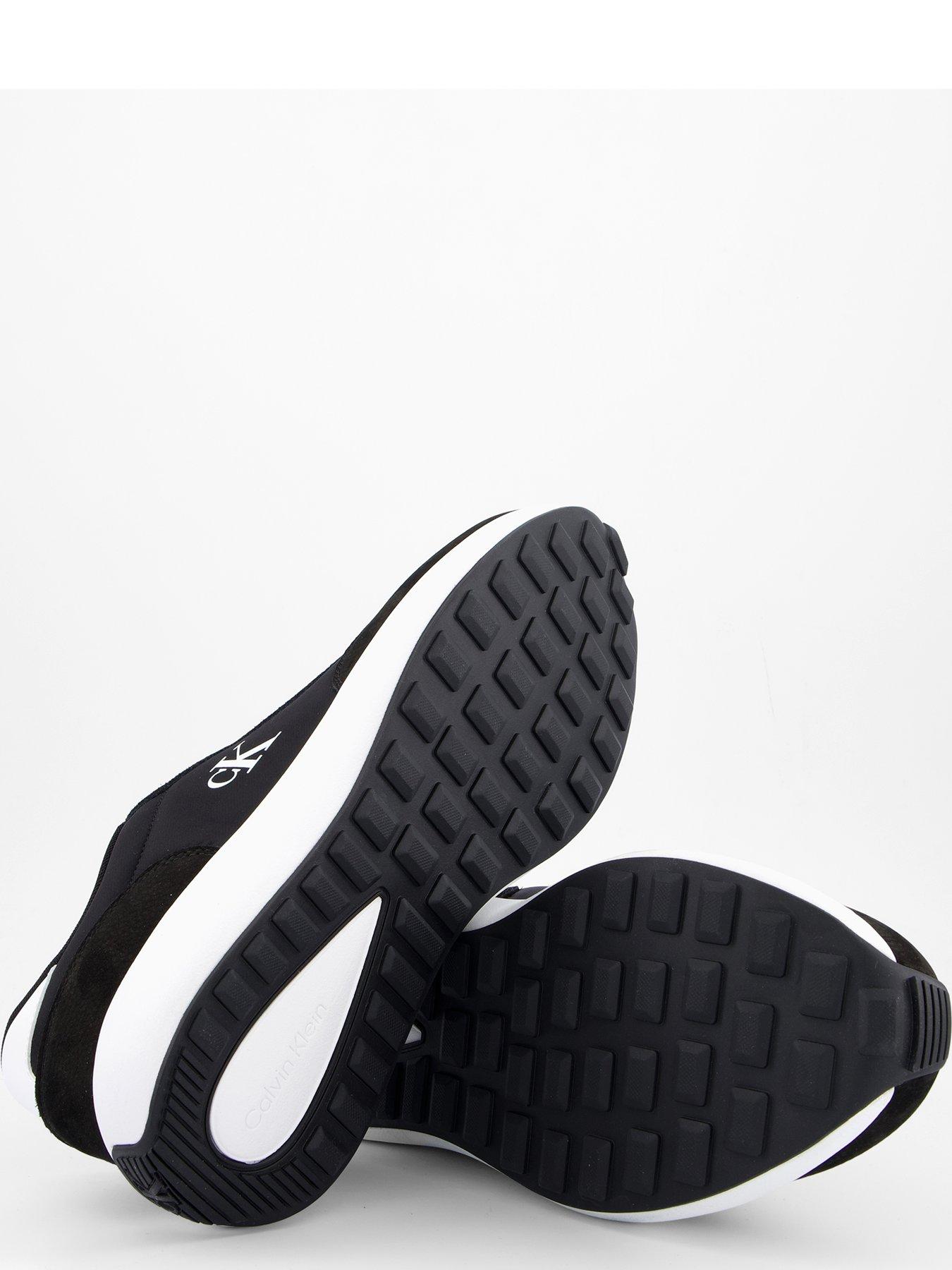 Image 4 of 7 of Calvin Klein Athleisure Nylon Mix Runner Trainers - Black